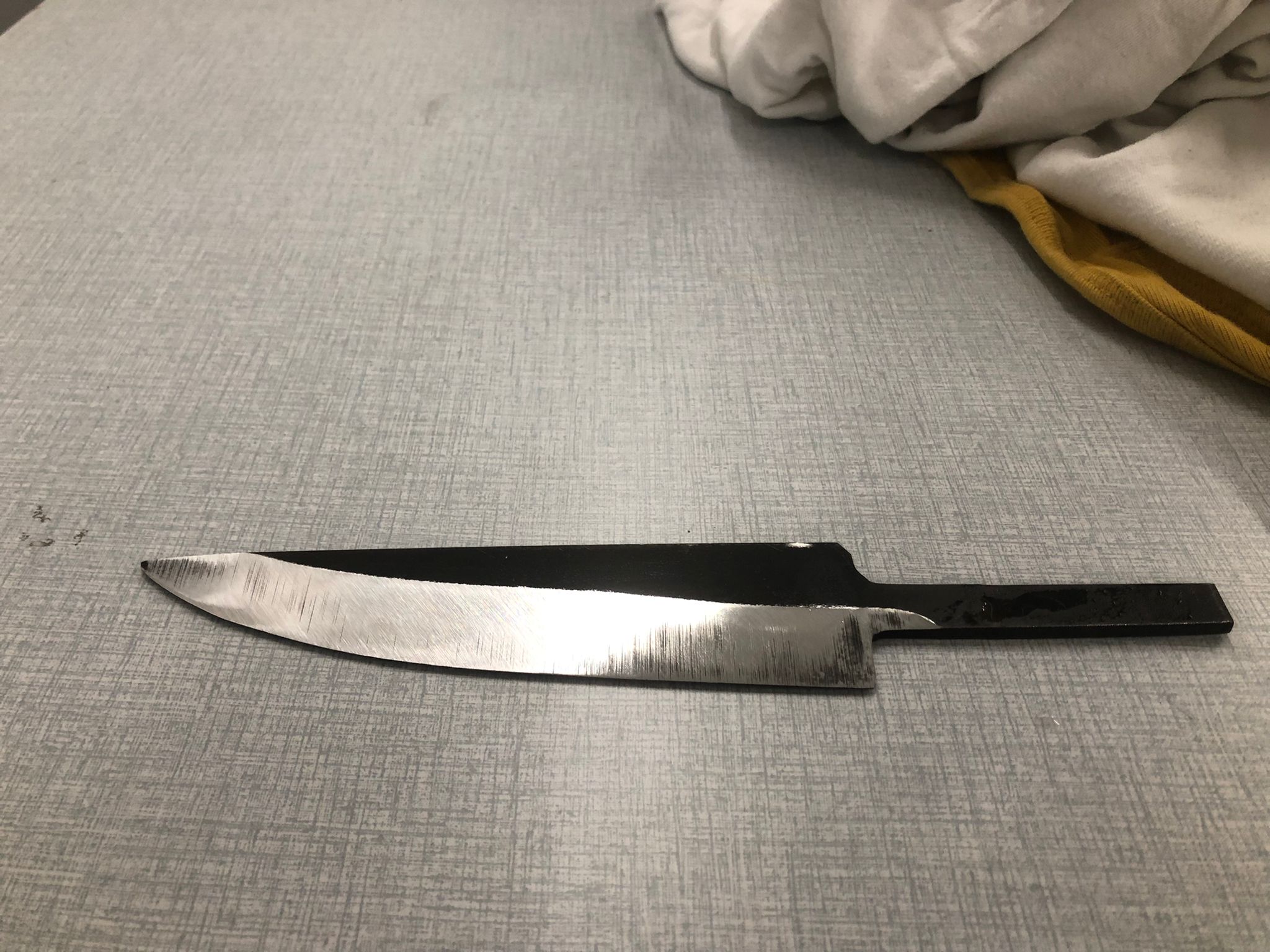 So I screwed up the ricasso on this Puukkoknife while cleaning the