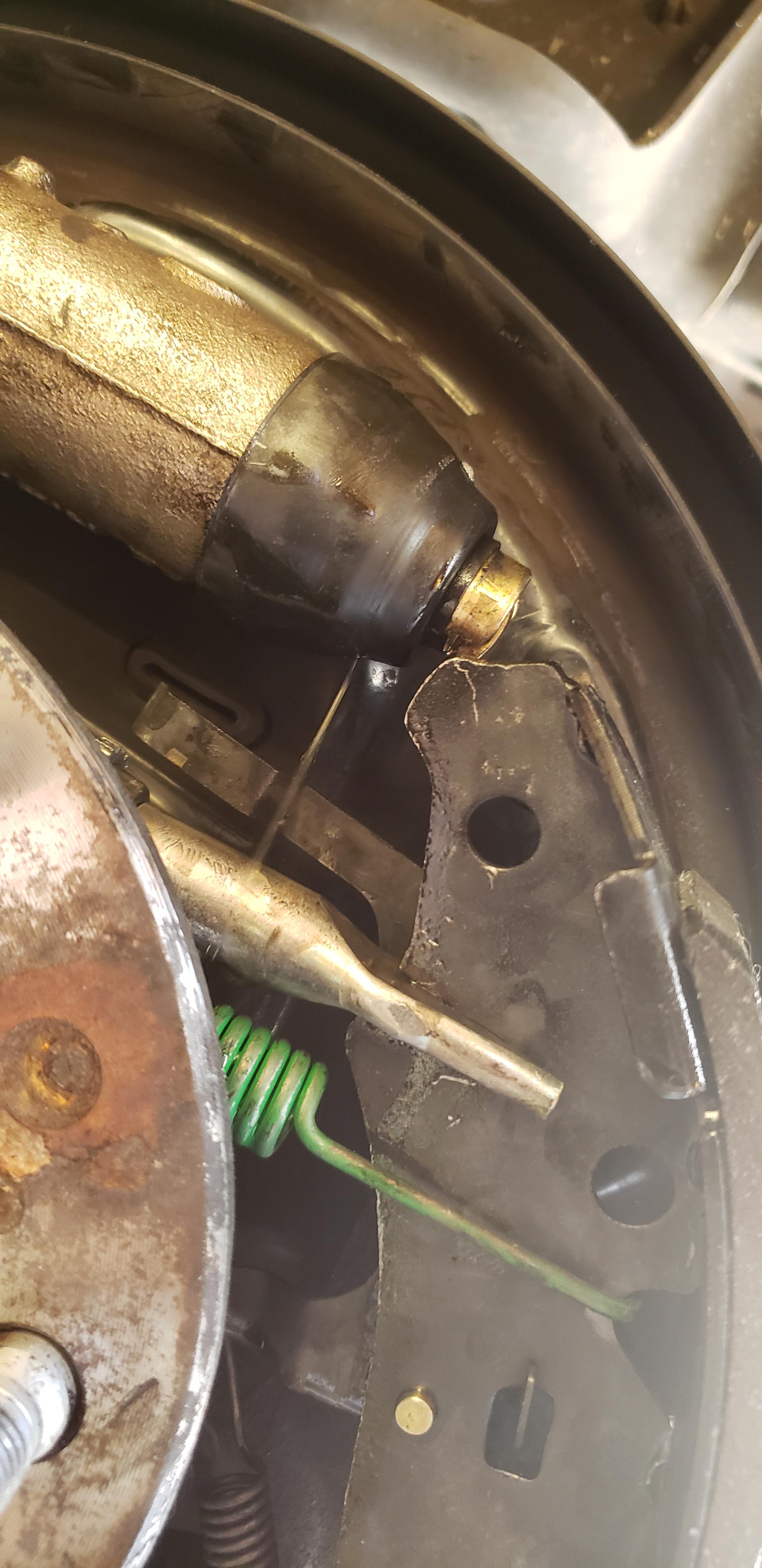 Replacing my brake drums and pads and while putting the pads back the