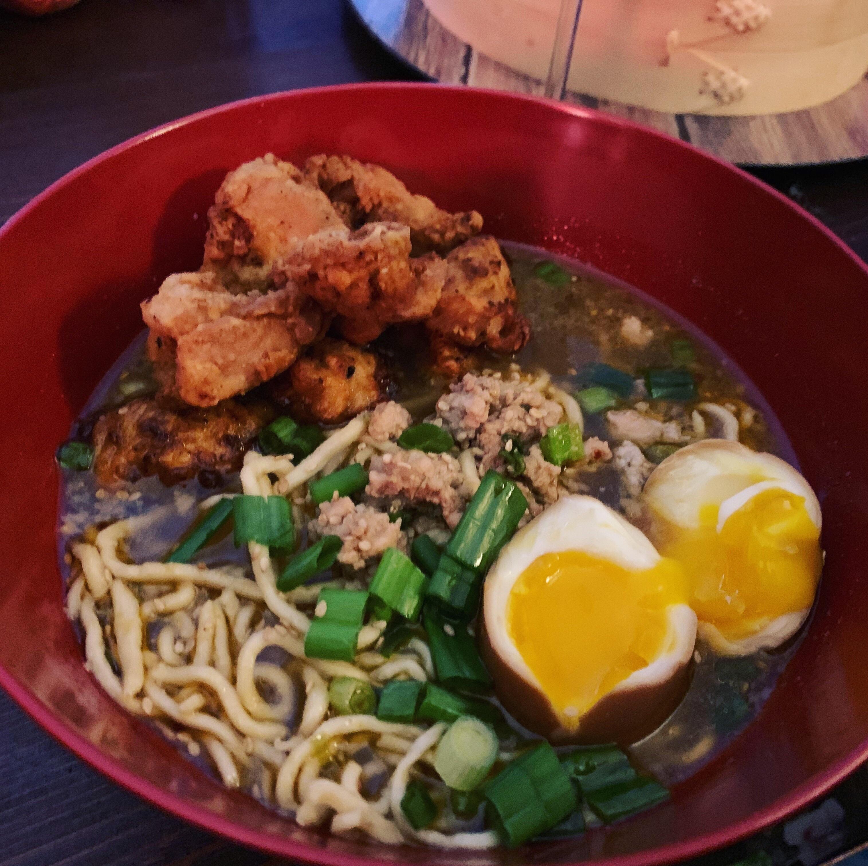 Fried Chicken Ramen with pork & chicken broth. r/ramen