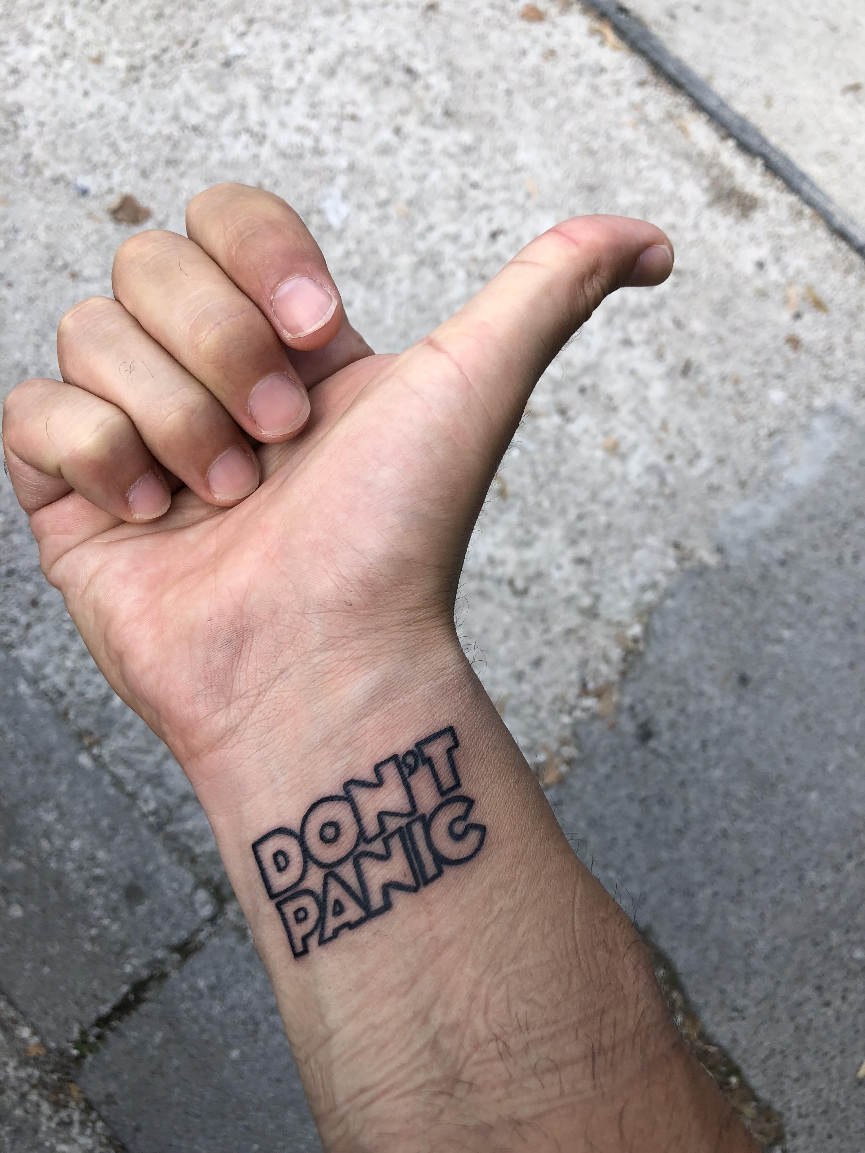 Ink didn’t dry yet — can I hitch a ride please? r/DontPanic