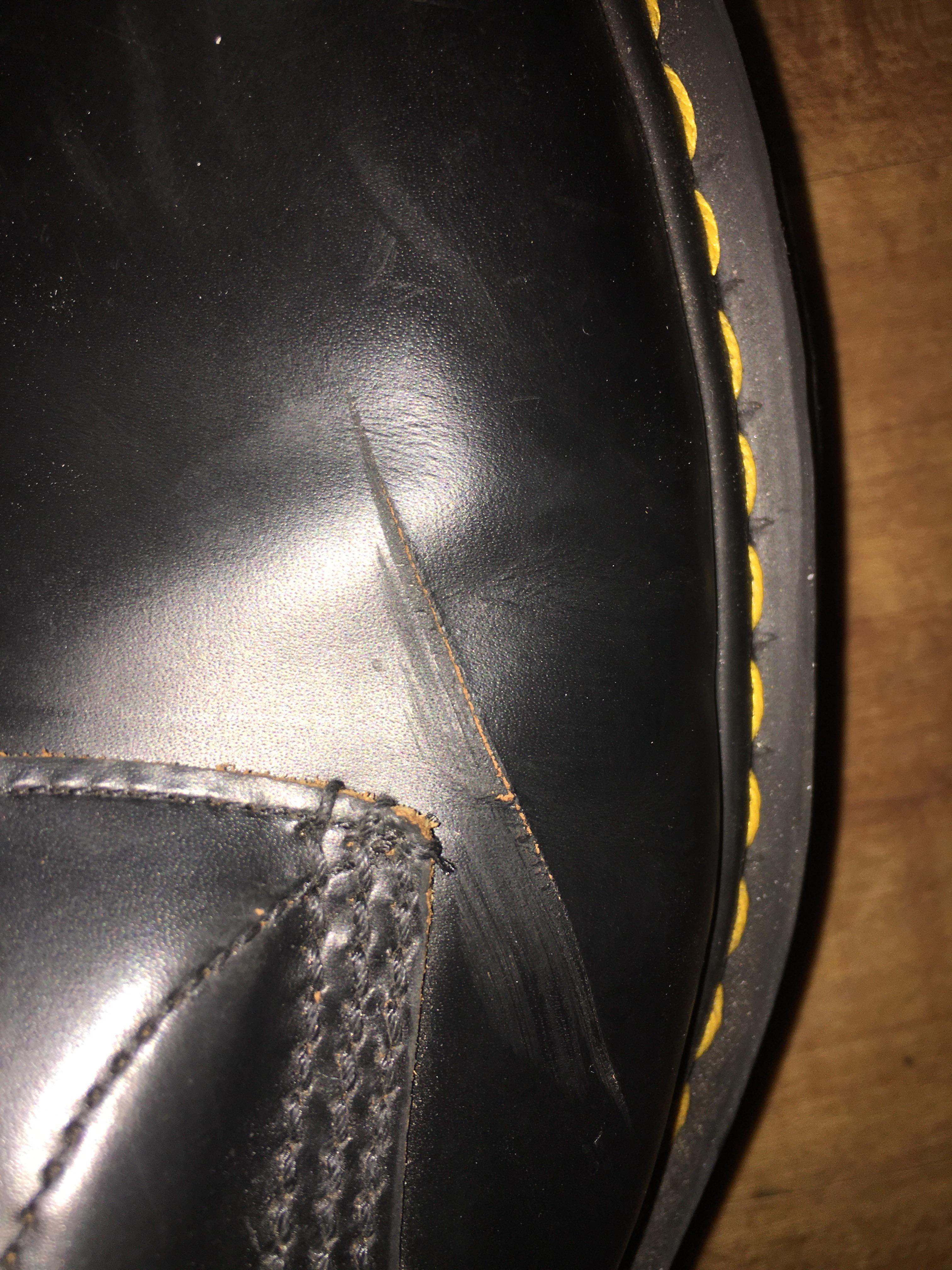 Can this be repaired? I scraped my boot on a piece of metal. It didn’t