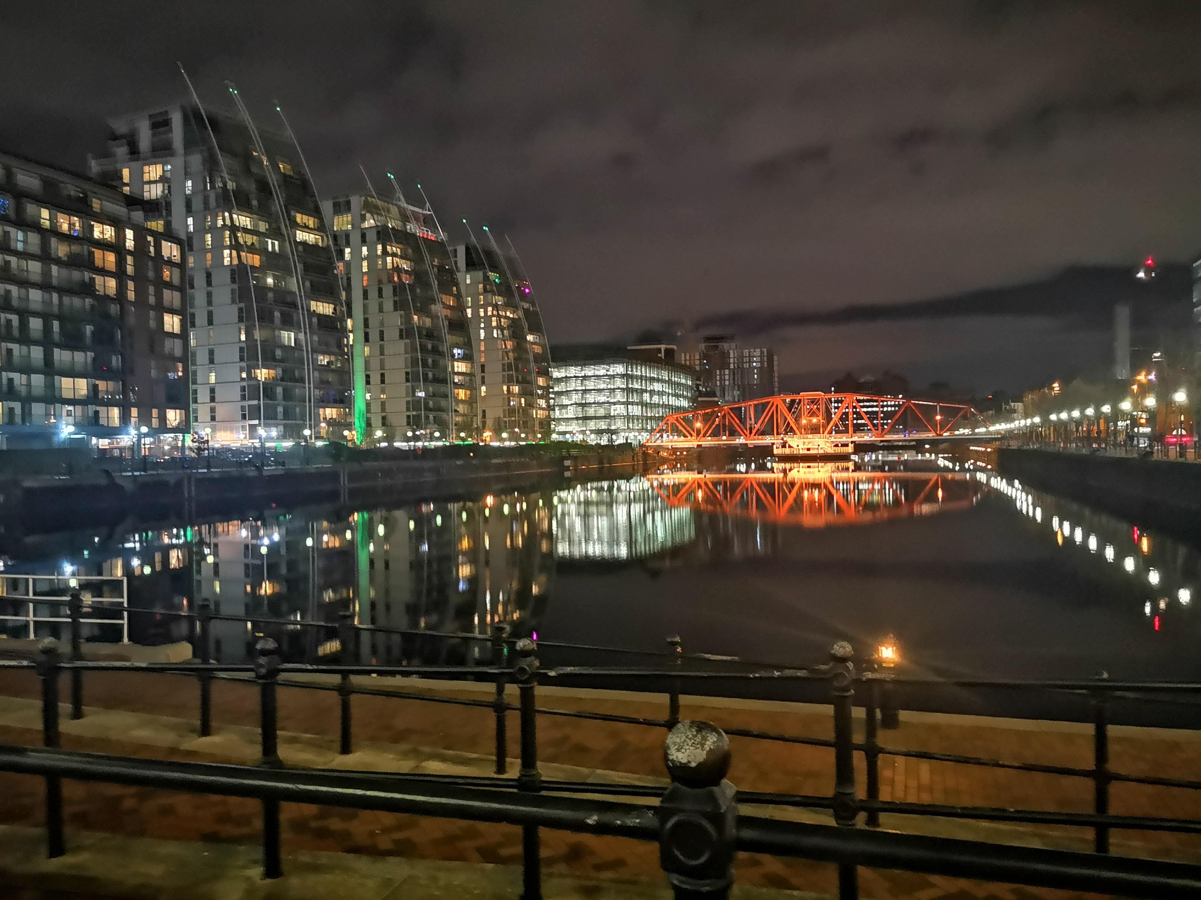 Salford at night r/britpics
