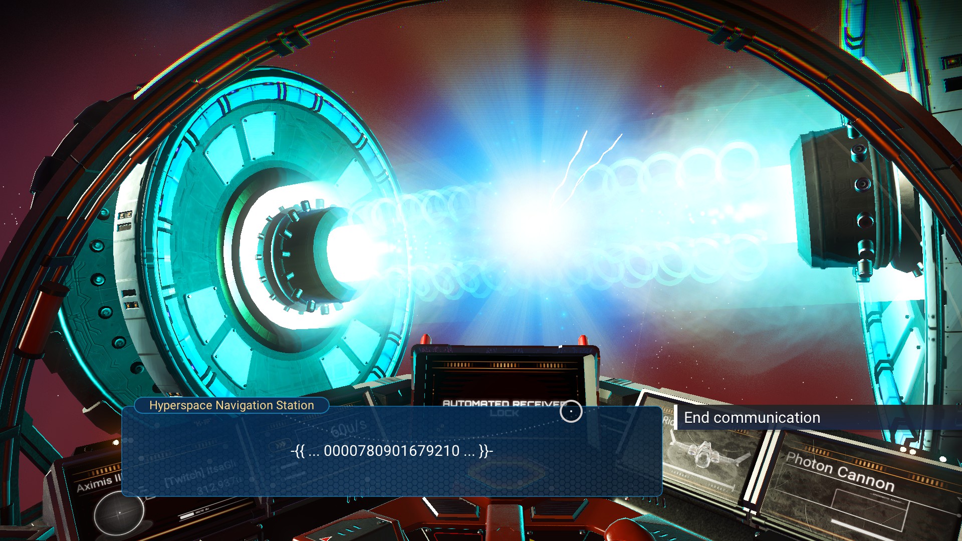 Got a code from a Hyperspace Navigation Station. What does it mean? r