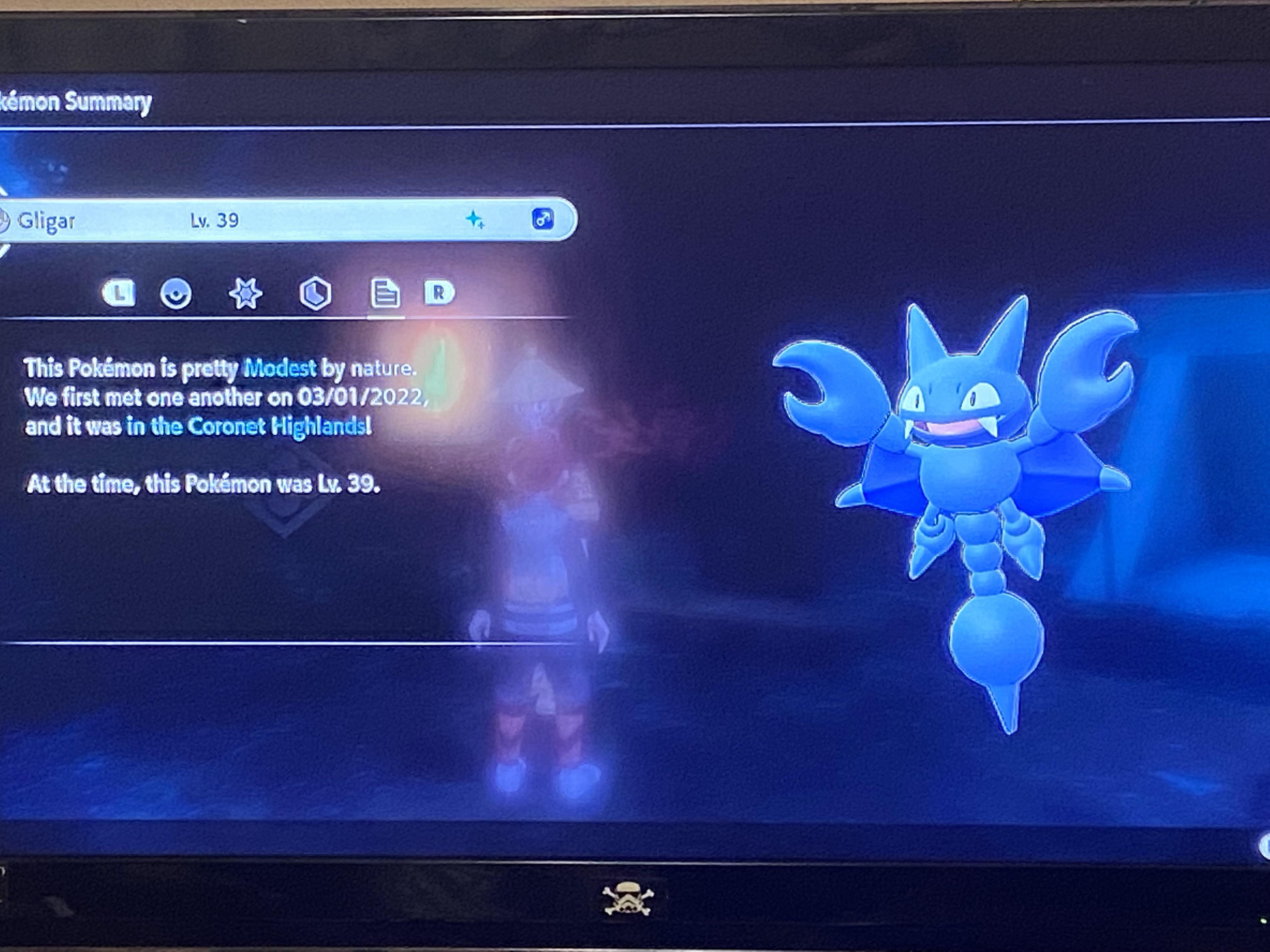 [8] Was hunting Gligar in the story mission massive outbreak in the