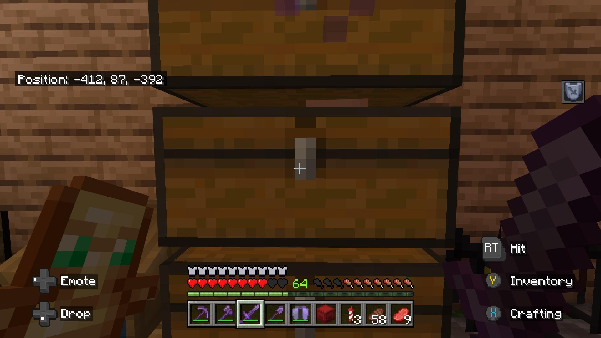 There’s a villager inside my chest r/Minecraft