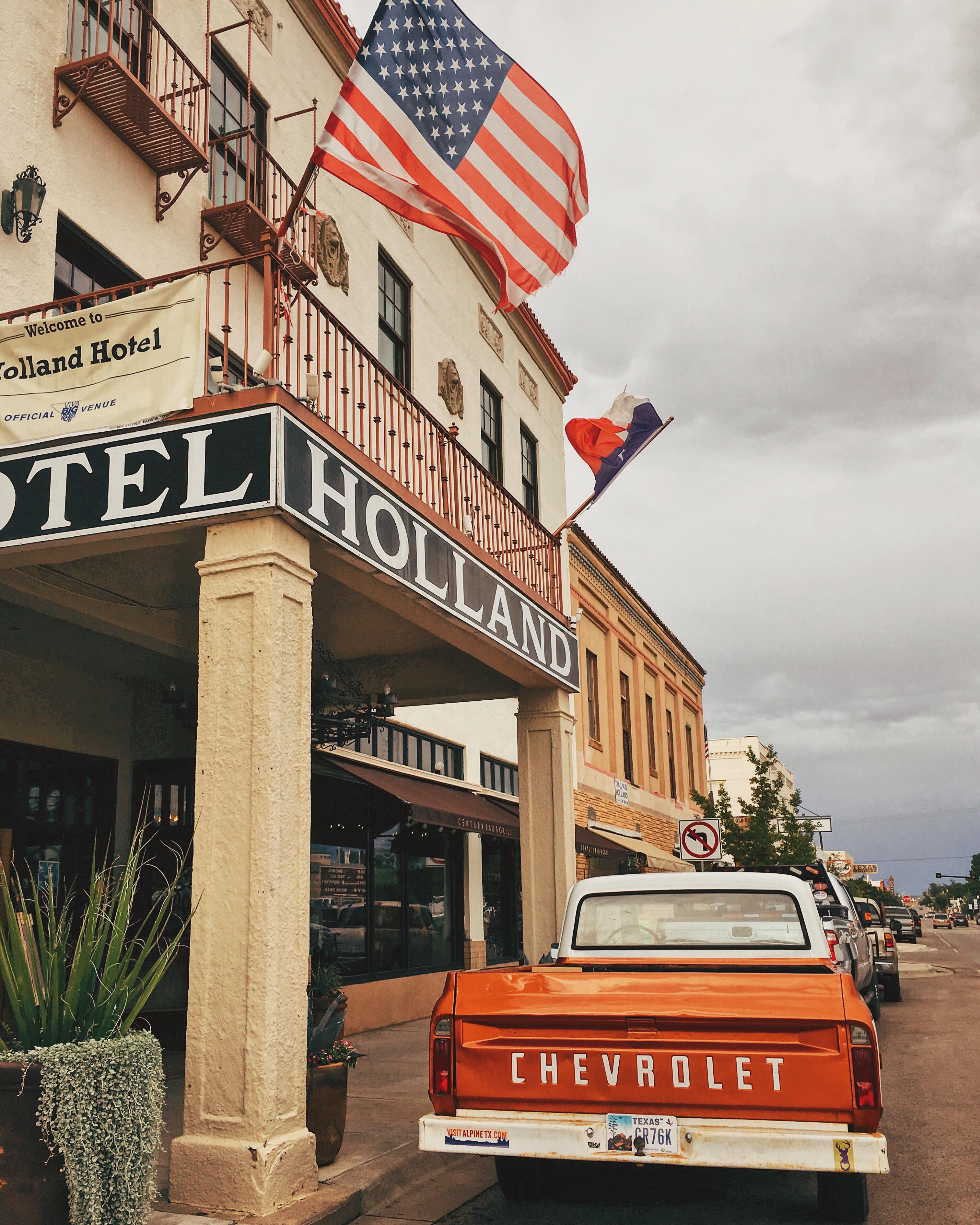 Alpine, TX. Holland Hotel and a Chevy. r/texas