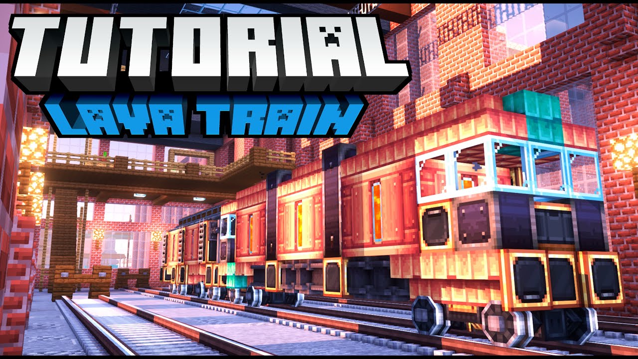 Lava Fluid Cargo Train Build Create Mod Train in Minecraft r/CreateMod