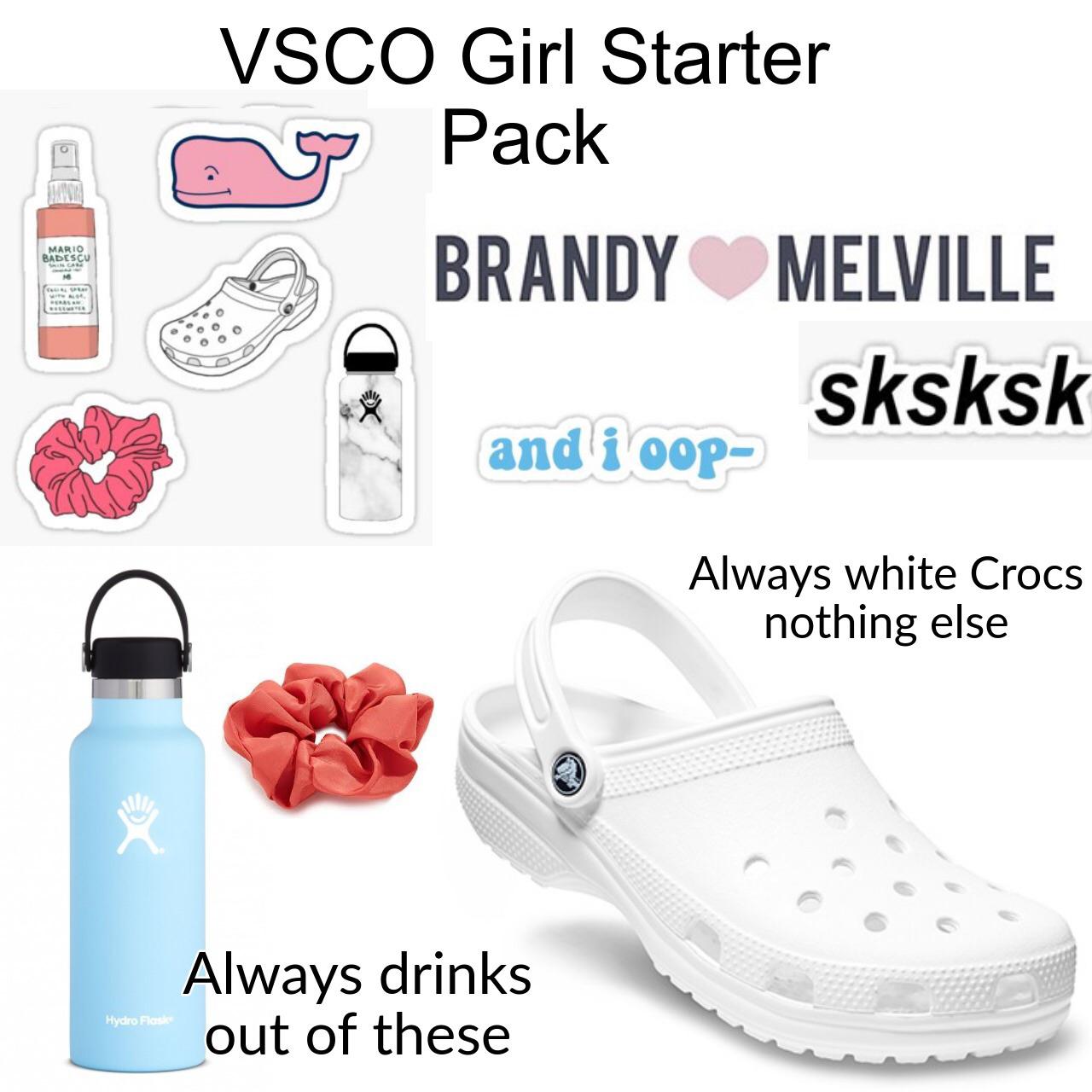 Basic VSCO Girl Starter Pack r/starterpacks