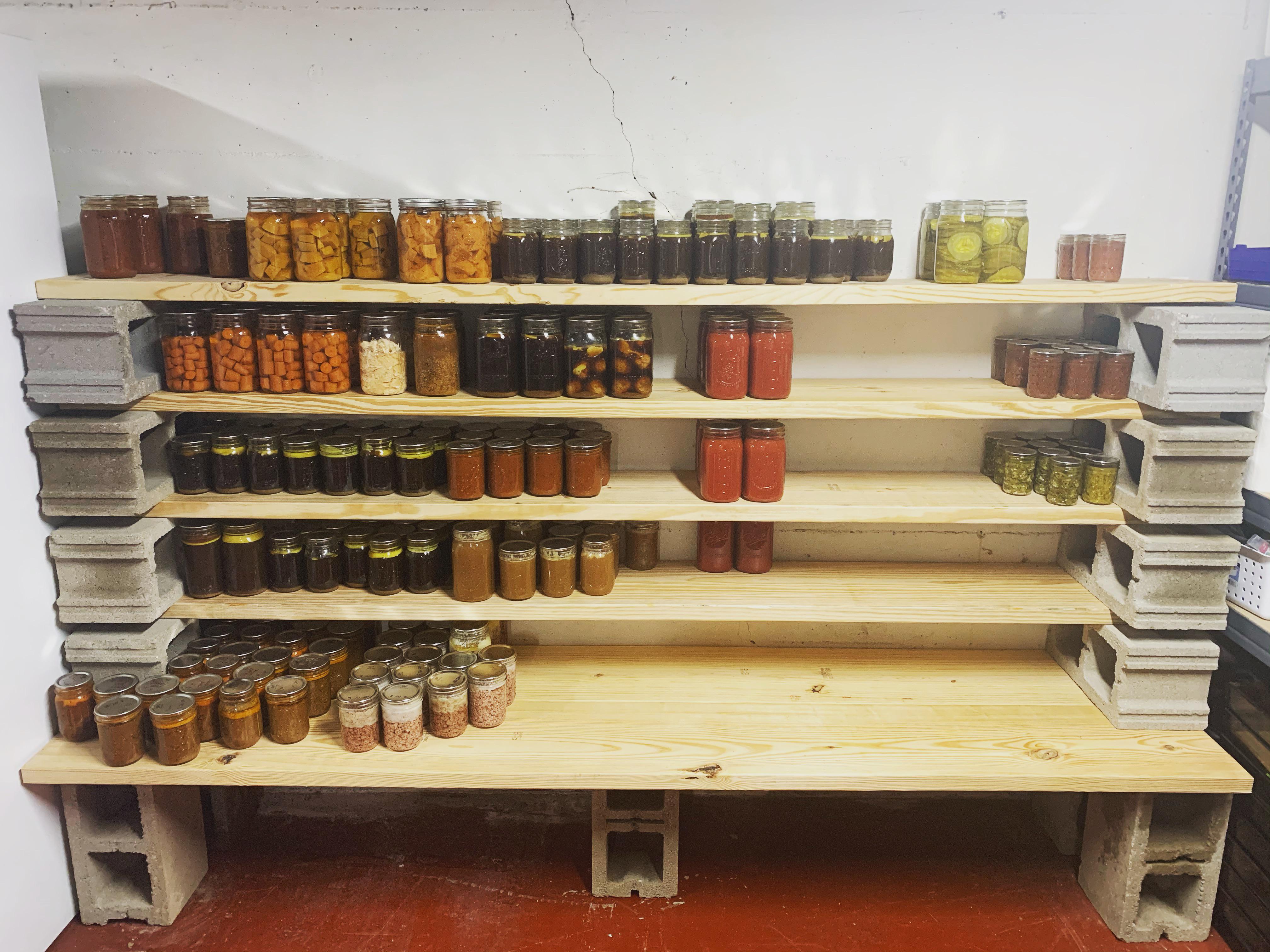 DIY Canning Shelf r/Canning