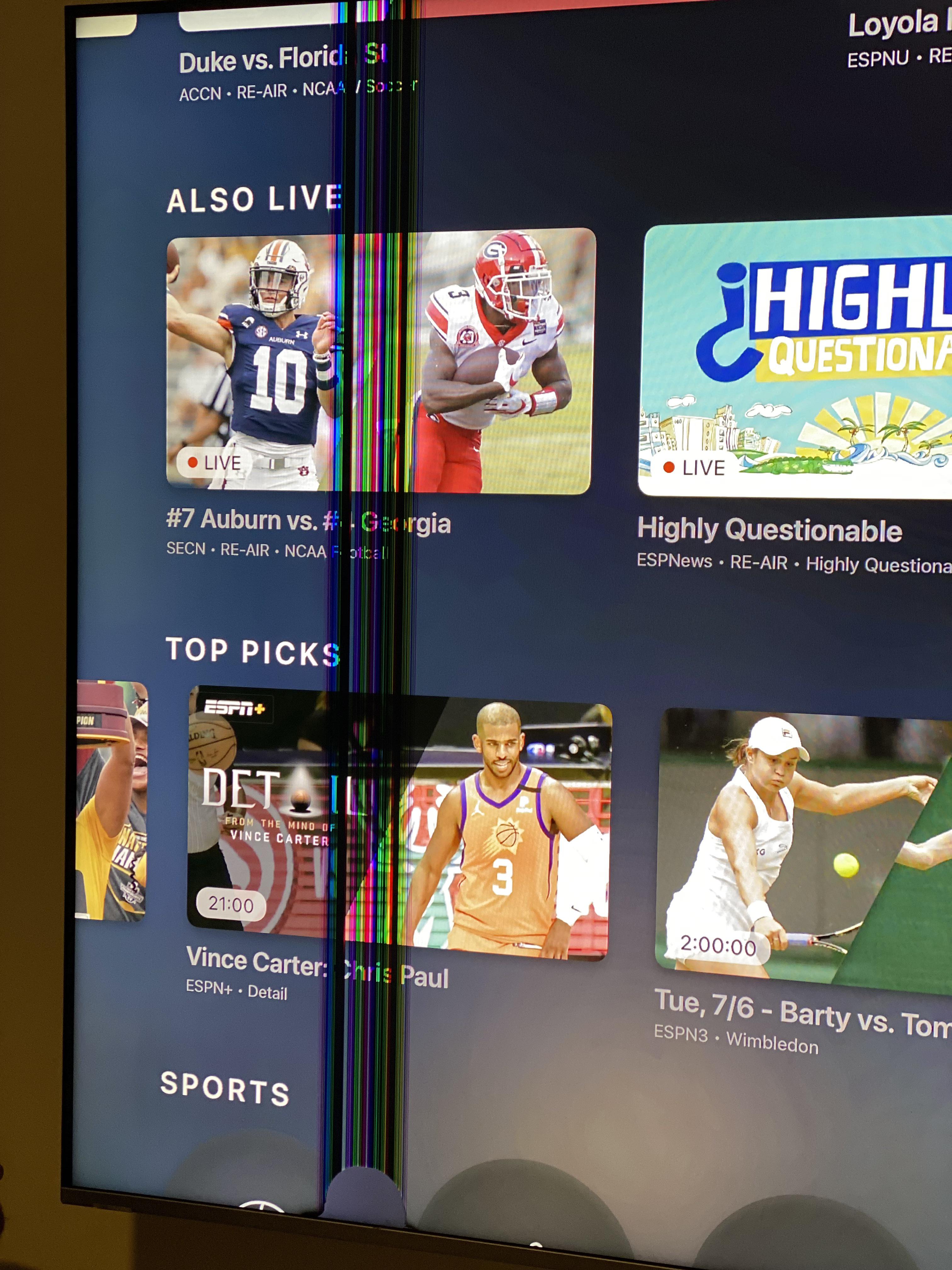 Advice/info on new tv protection plans. Replacing this tv. Cat caught