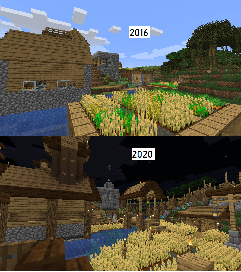 Minecraft Old Village Telegraph