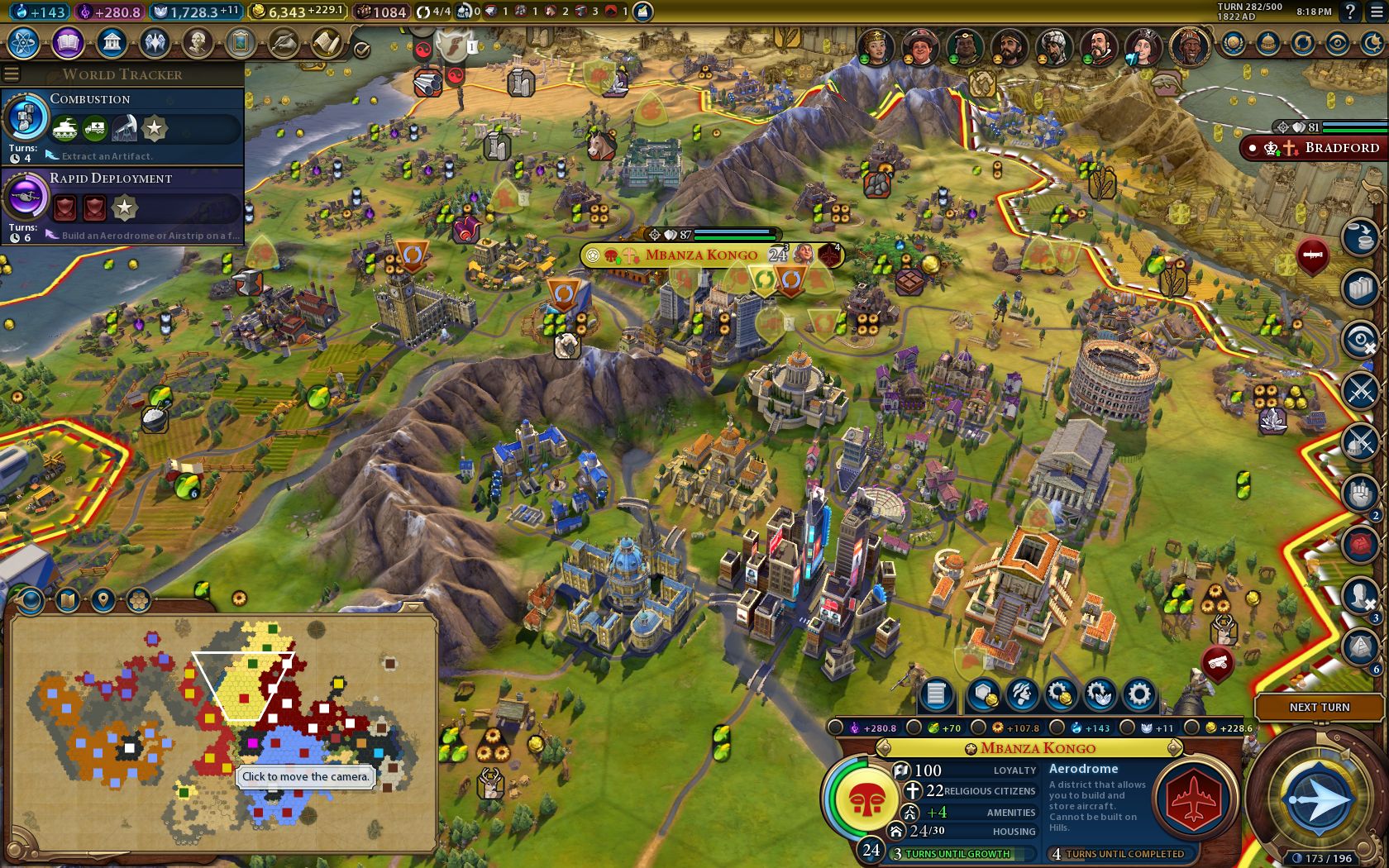 Finished a Kongo One City Challenge (King difficulty) r/civ