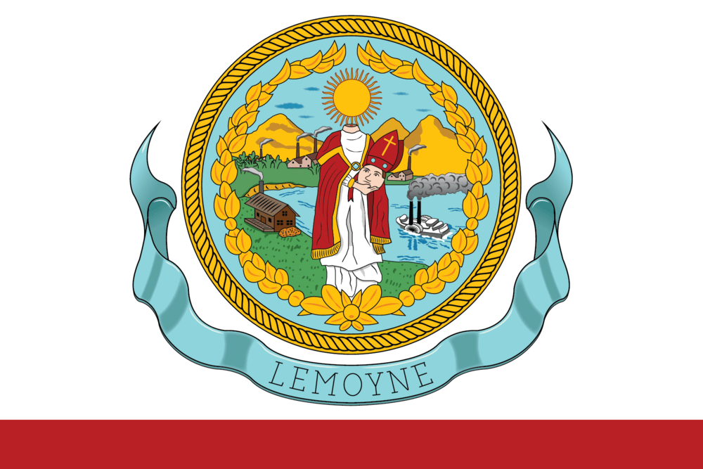 The flag of the fictional state of Lemoyne from Red Dead Redemption 2