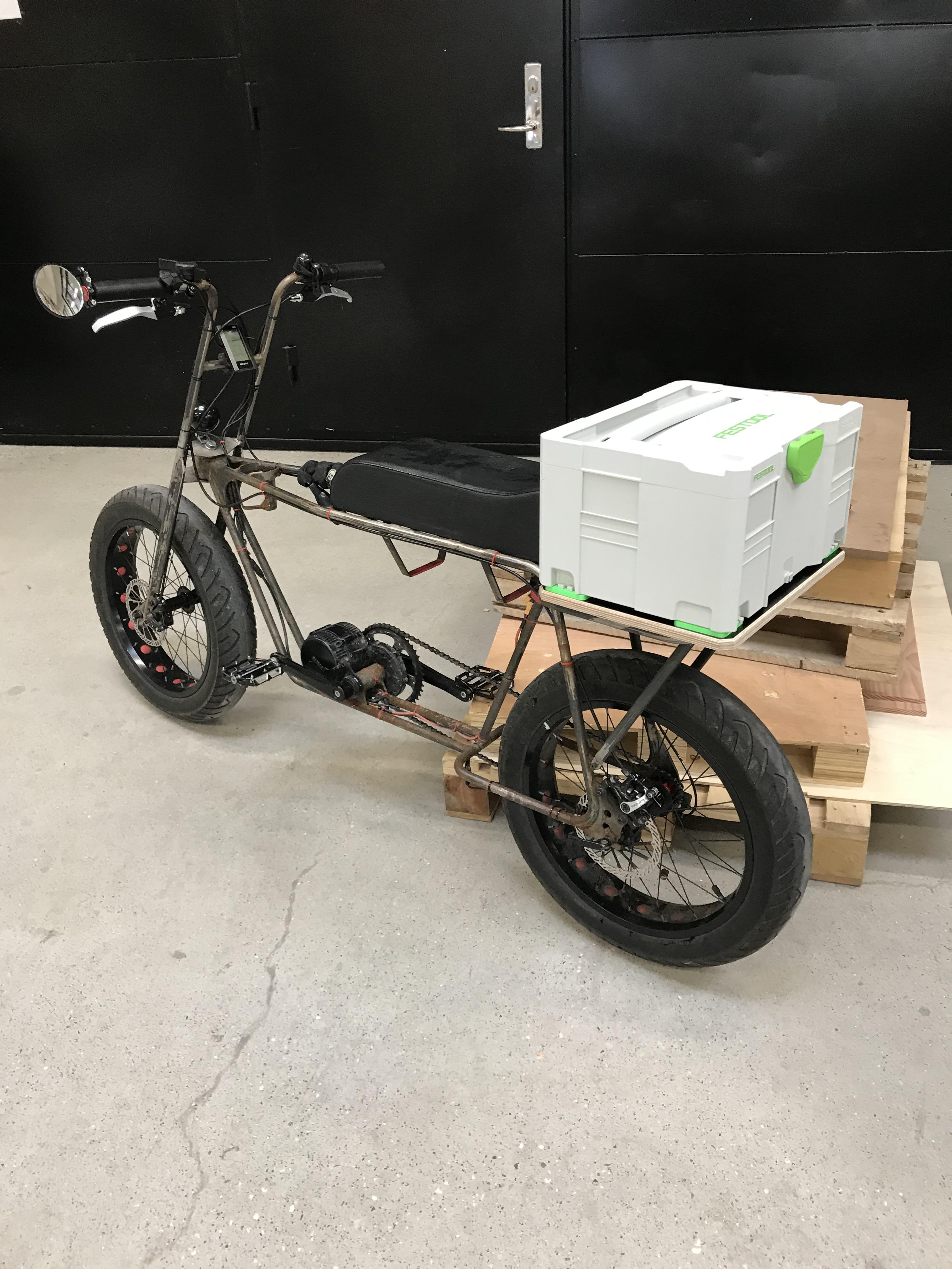 Built my own electric bike frame. I’m pretty proud, learned tons along