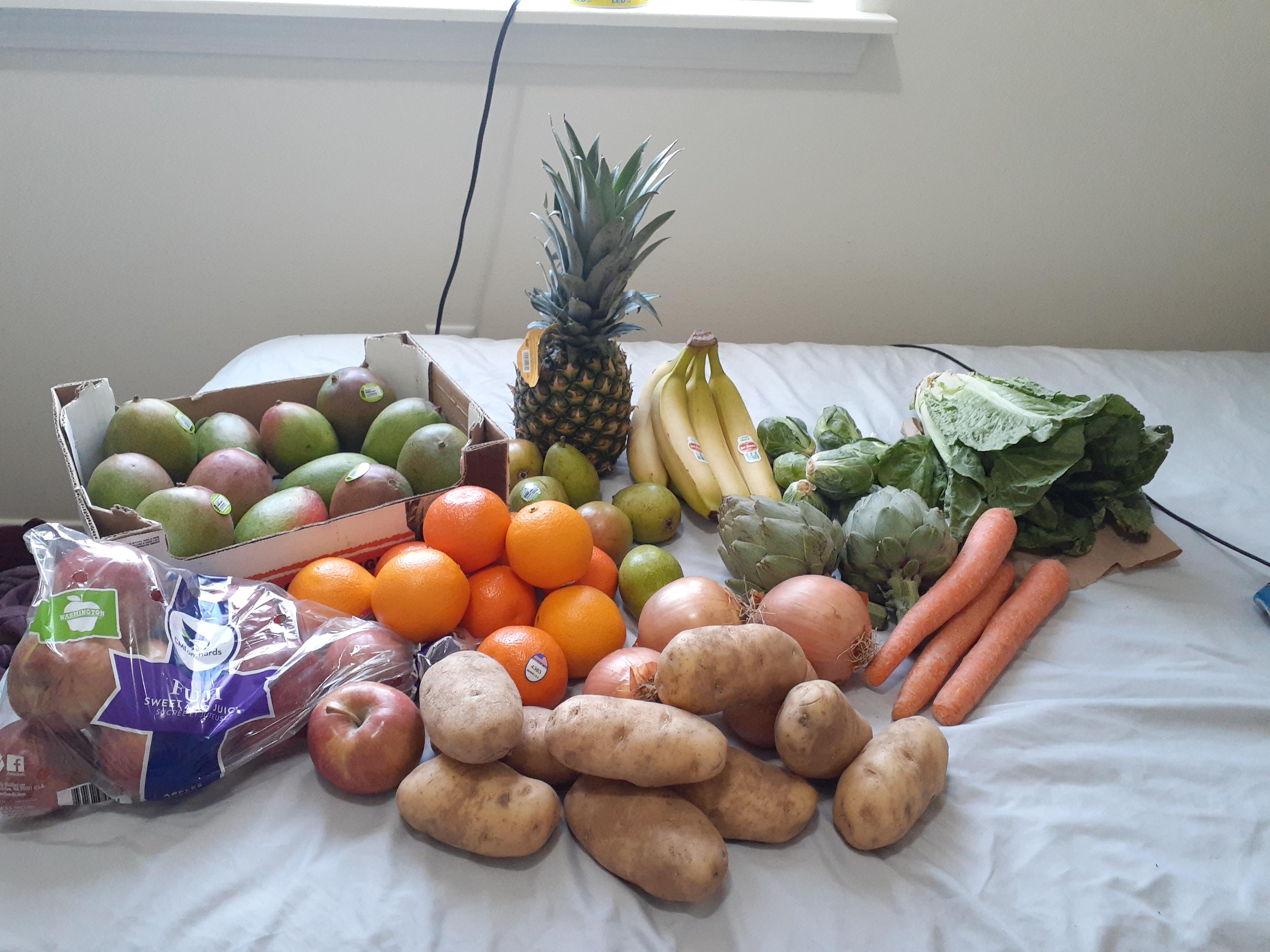 Trying to eat healthier. First time Bountiful Baskets coop haul. Paid 34.02USD. Good or bad