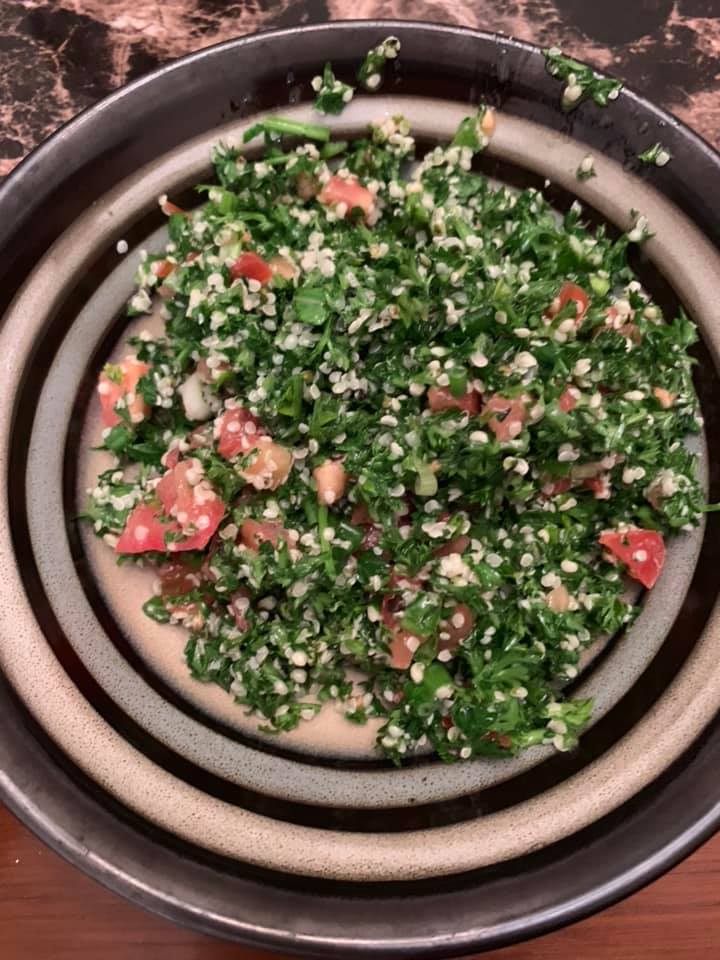 Keto Tabbouleh made with hemp hearts r/ketorecipes
