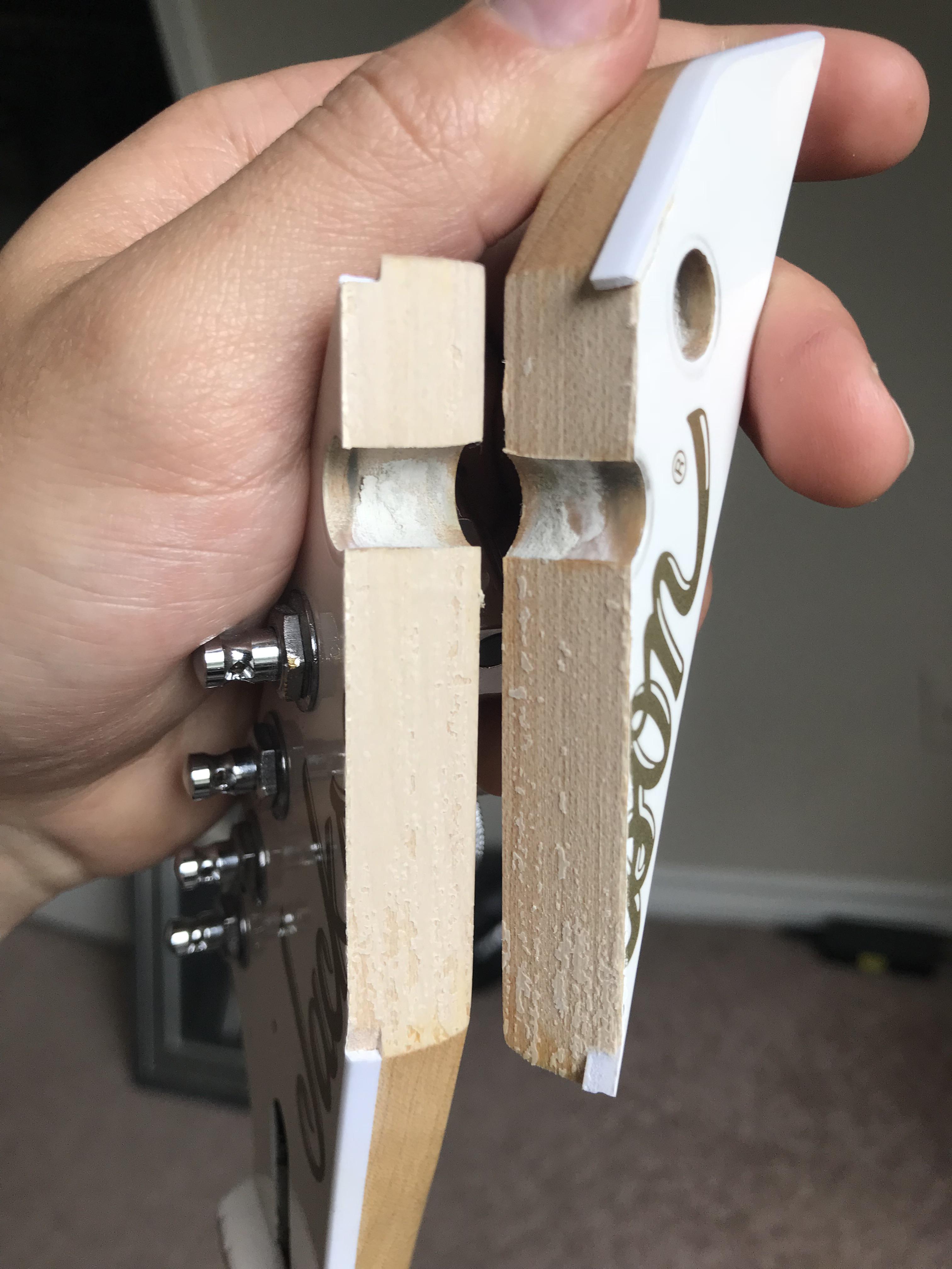 Tips on gluing back together this guitar headstock? (more info in