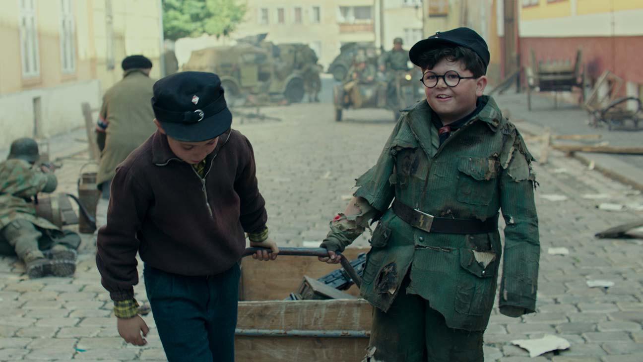 In Jojo Rabbit (2019) the uniform that Yorki uses is made out of