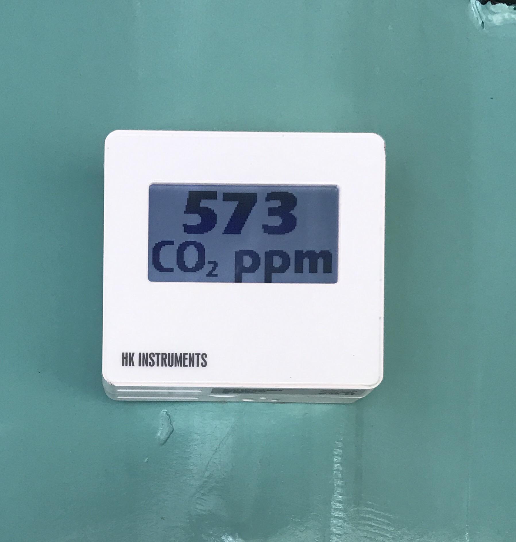This restaurant has a CO2 sensor next to the kitchen mildlyinteresting
