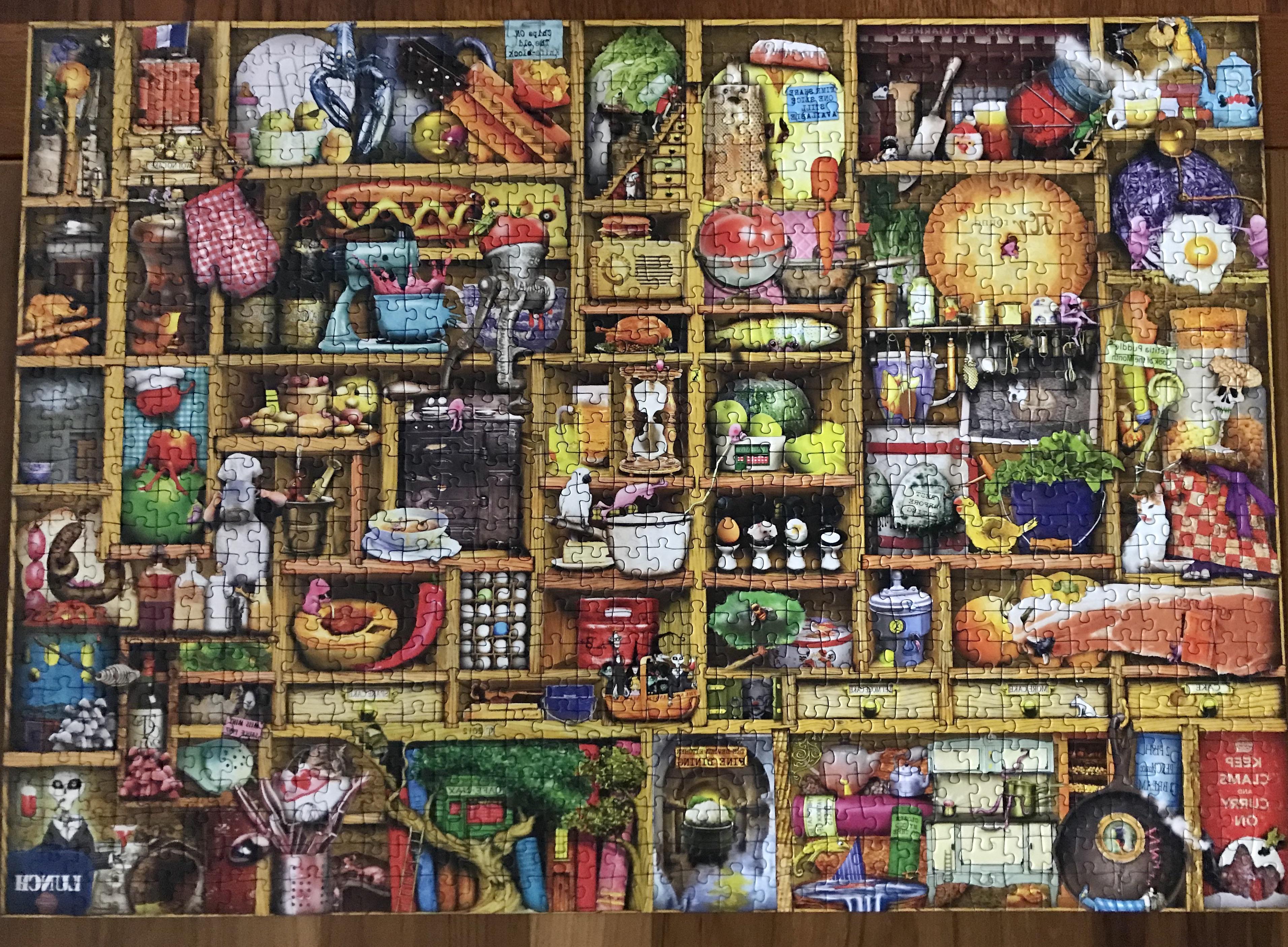 Ravensburger, Kitchen Cupboard, 1000. Love the colors and pretty easy