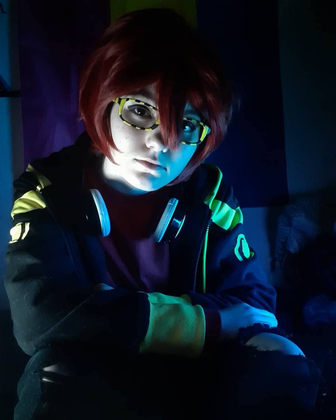 Hello simp nation I'm once again here cosplaying 707 🚀💕 r/mysticmessenger