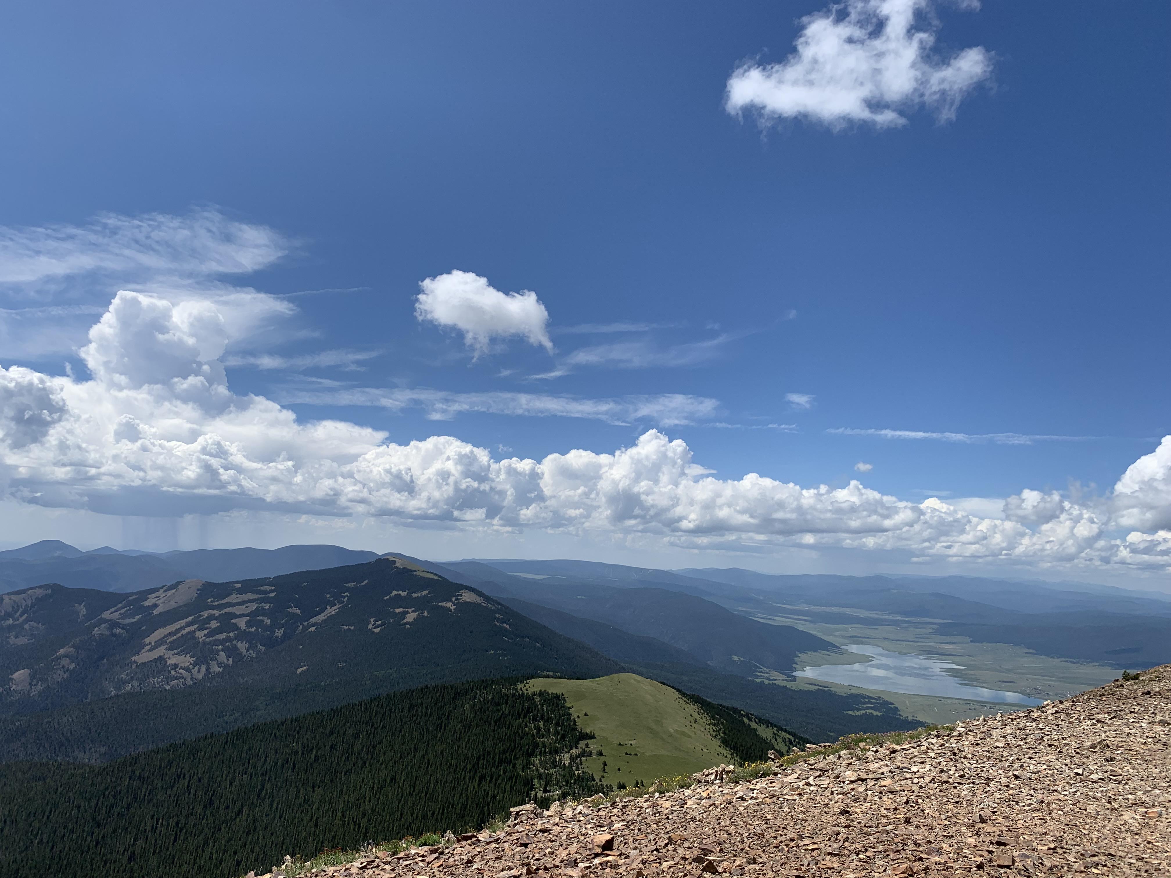 The view on the peak of Mt. Baldy in Philmont Scout Ranch, NM (12,185
