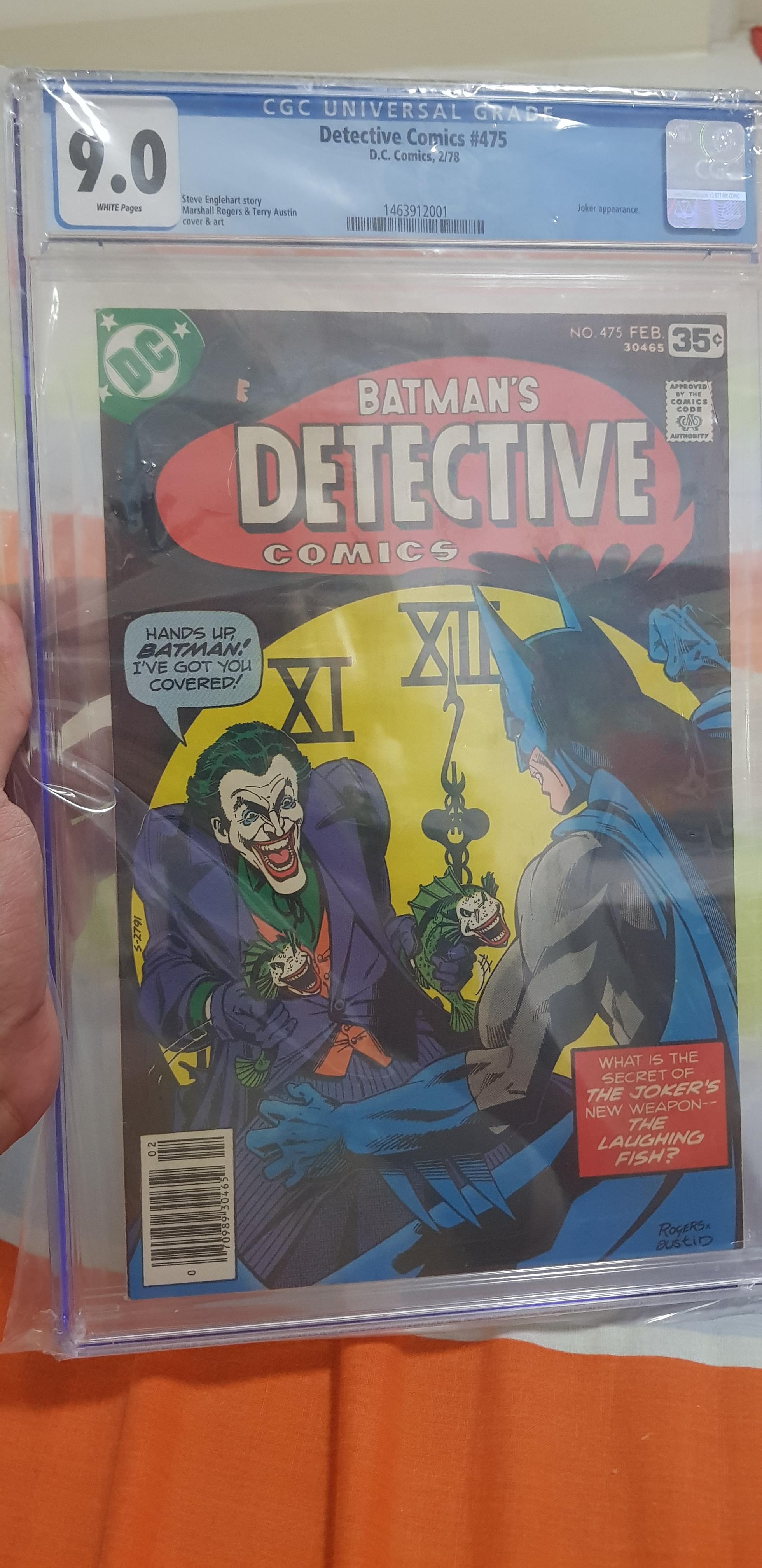 My first graded comicbook. [Detective Comics 475] comicbooks