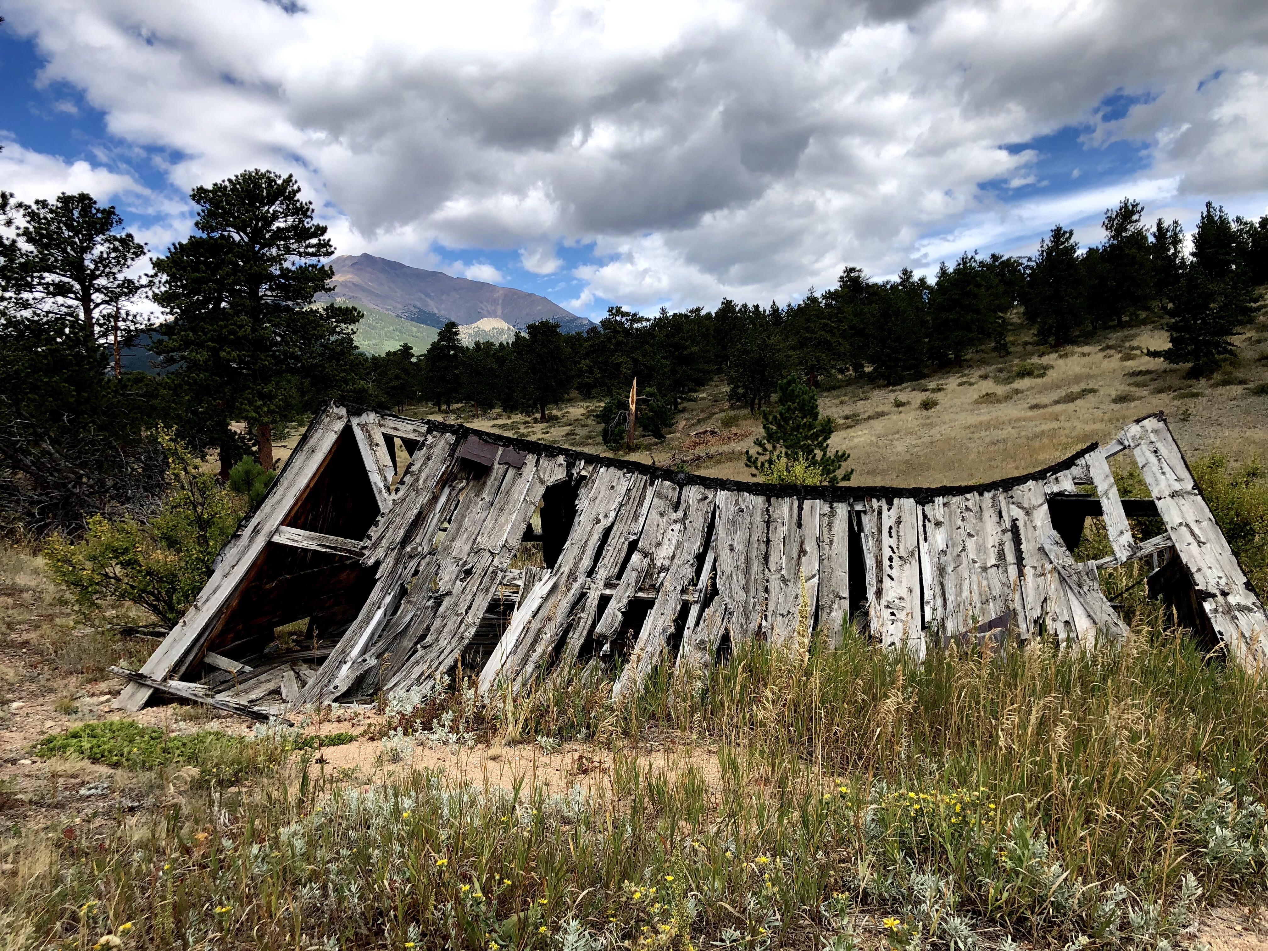 Collapsed Shelter in Rocky Mountain National Park