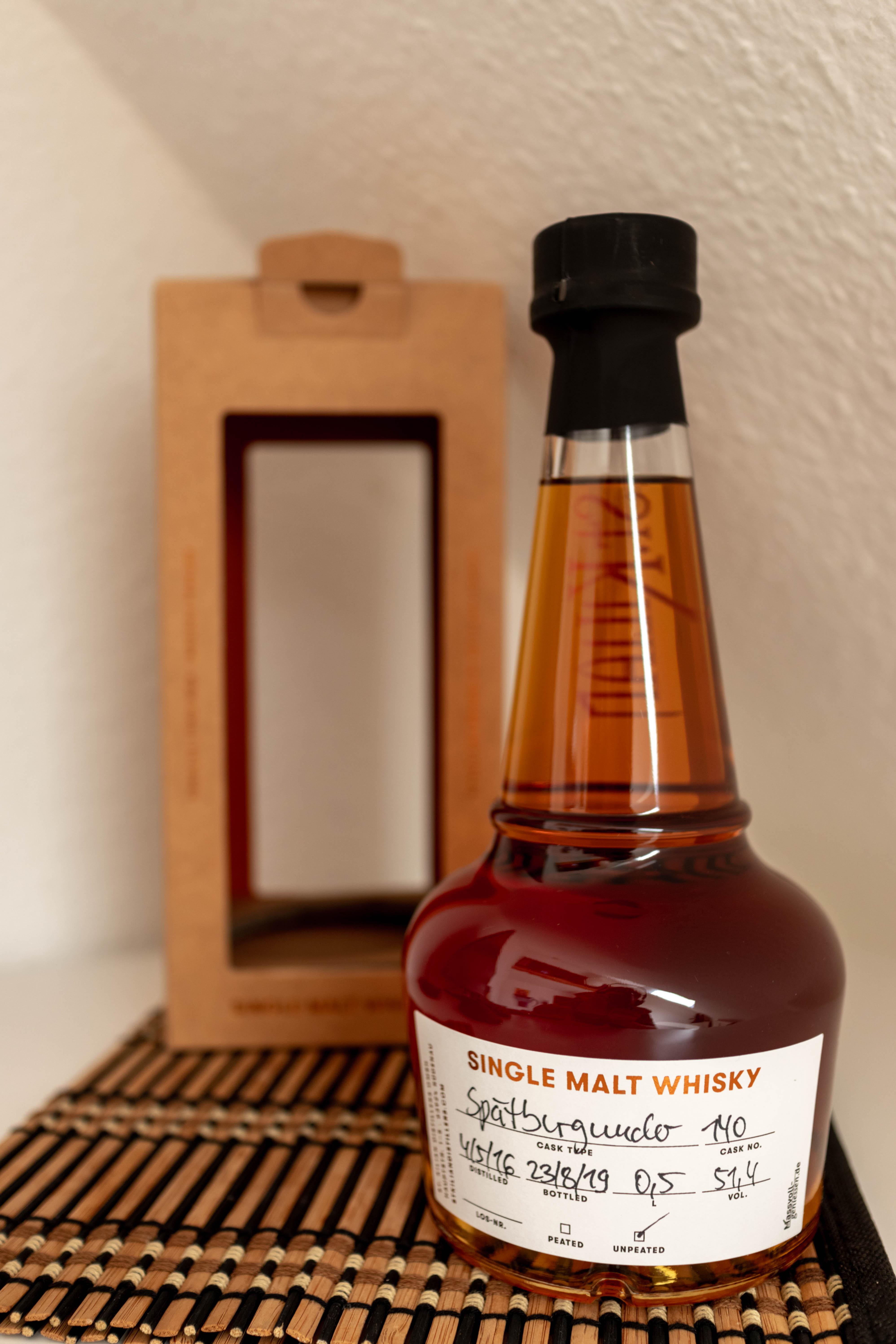 German whisky matured in an old Pinot Noir cask r/whisky
