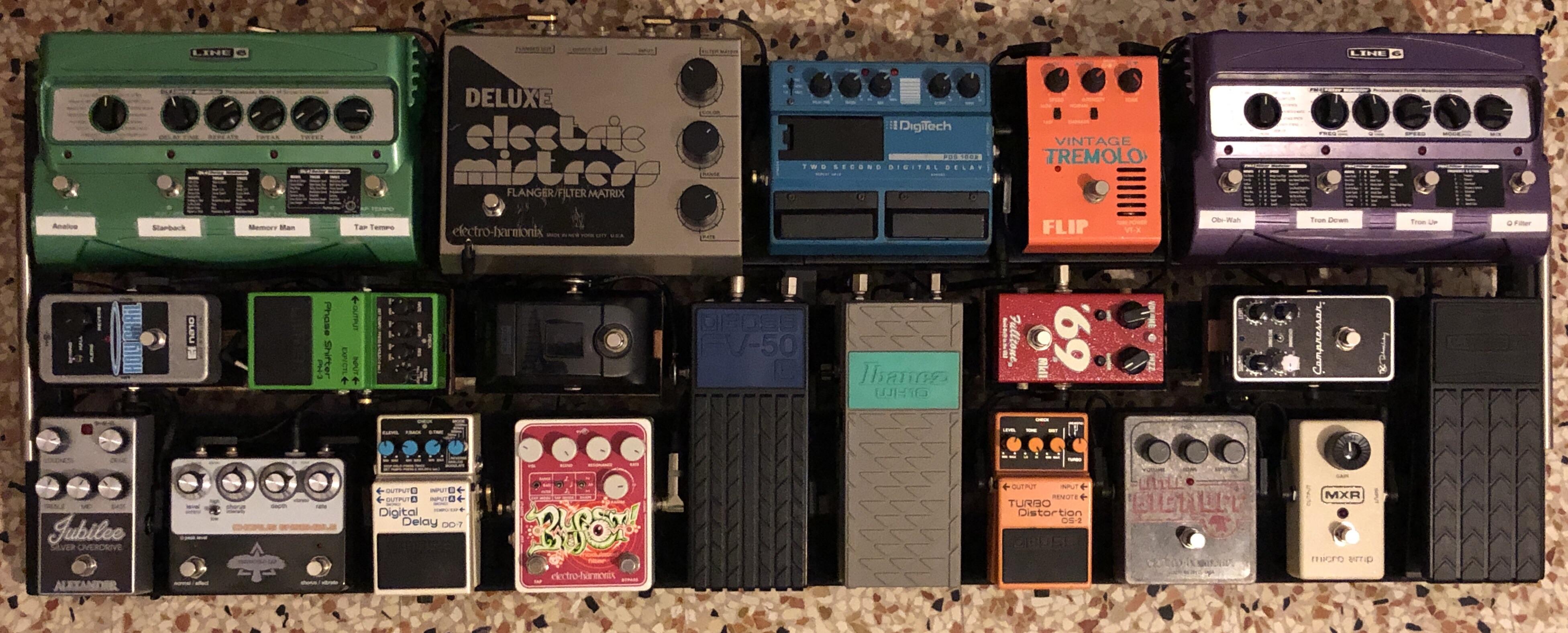FruscianteInspired Pedalboard is finally complete! r/guitarpedals