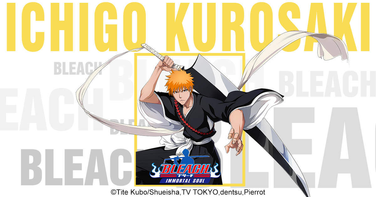 In Bleach Immortal Soul, Ichigo Kurosaki is a Level R Attack Card