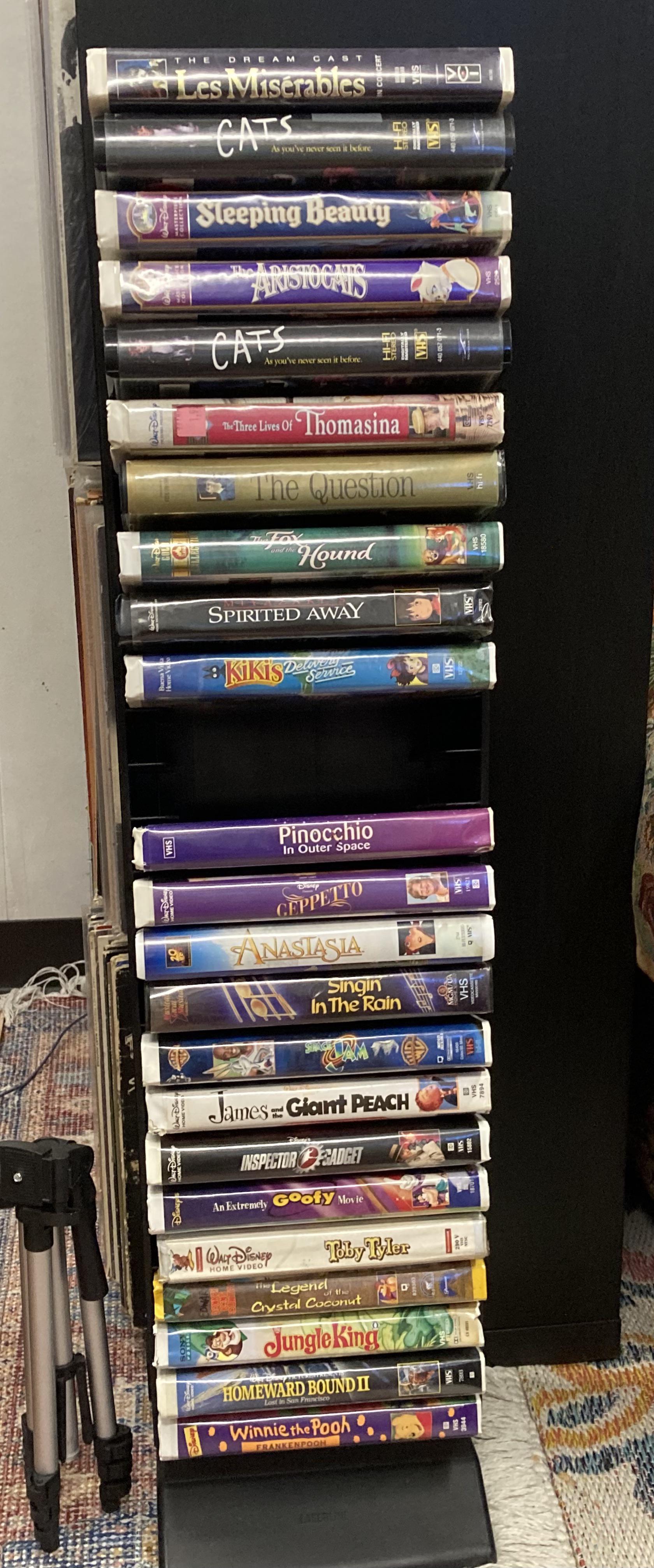 Picked up two VHS shelves for clamshells, very useful since they’re