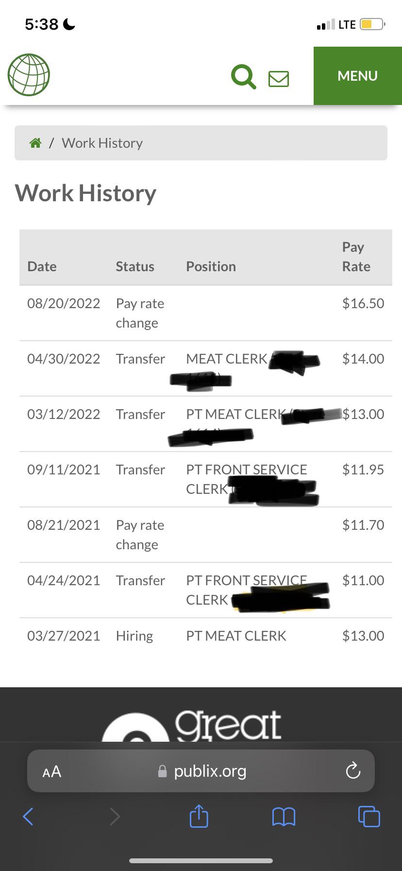 I’m glad Publix is helping me out the best way they can I buss my ass