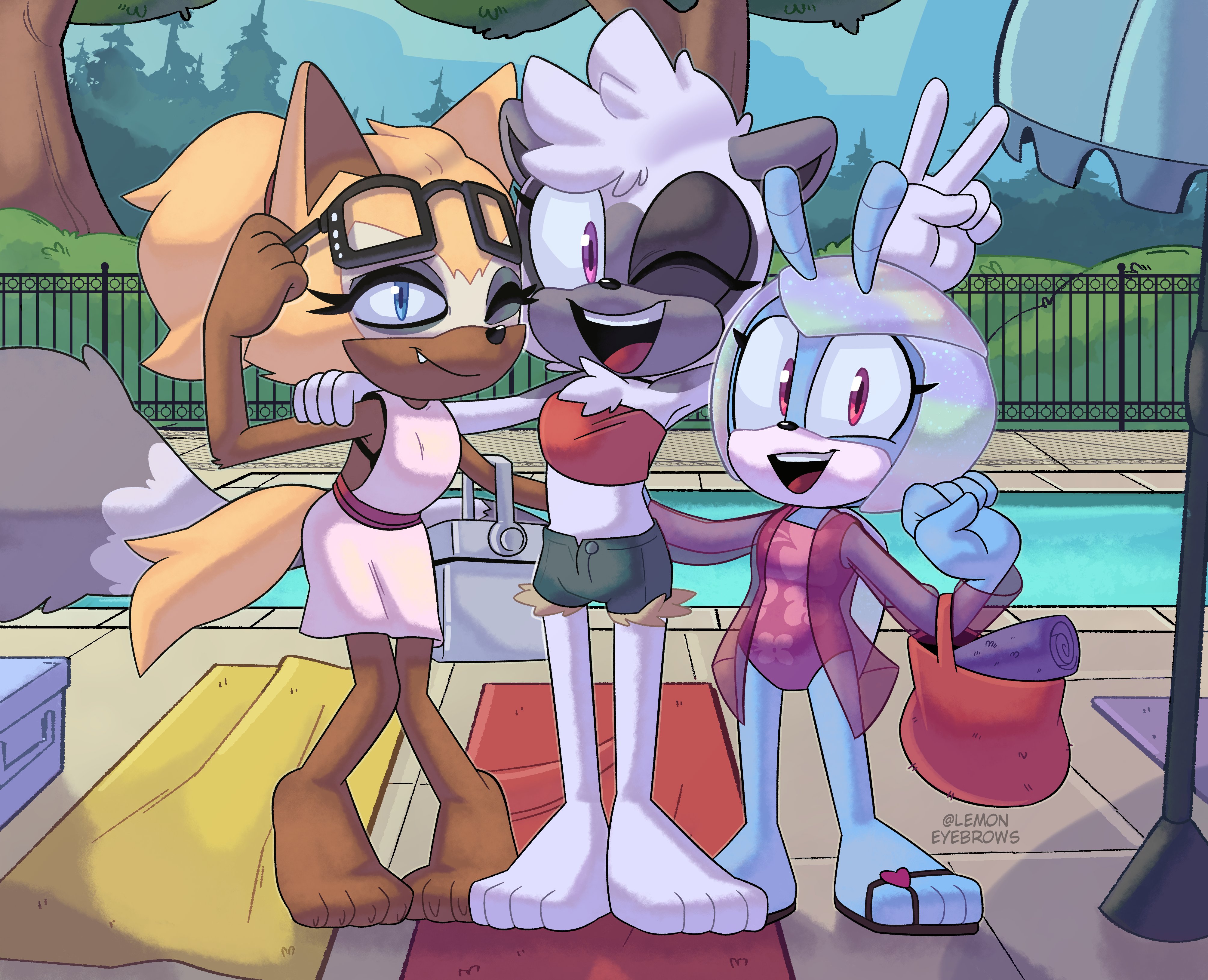 Whisper, Tangle, and Jewel by Lemon_Eyebrows on Twitter r