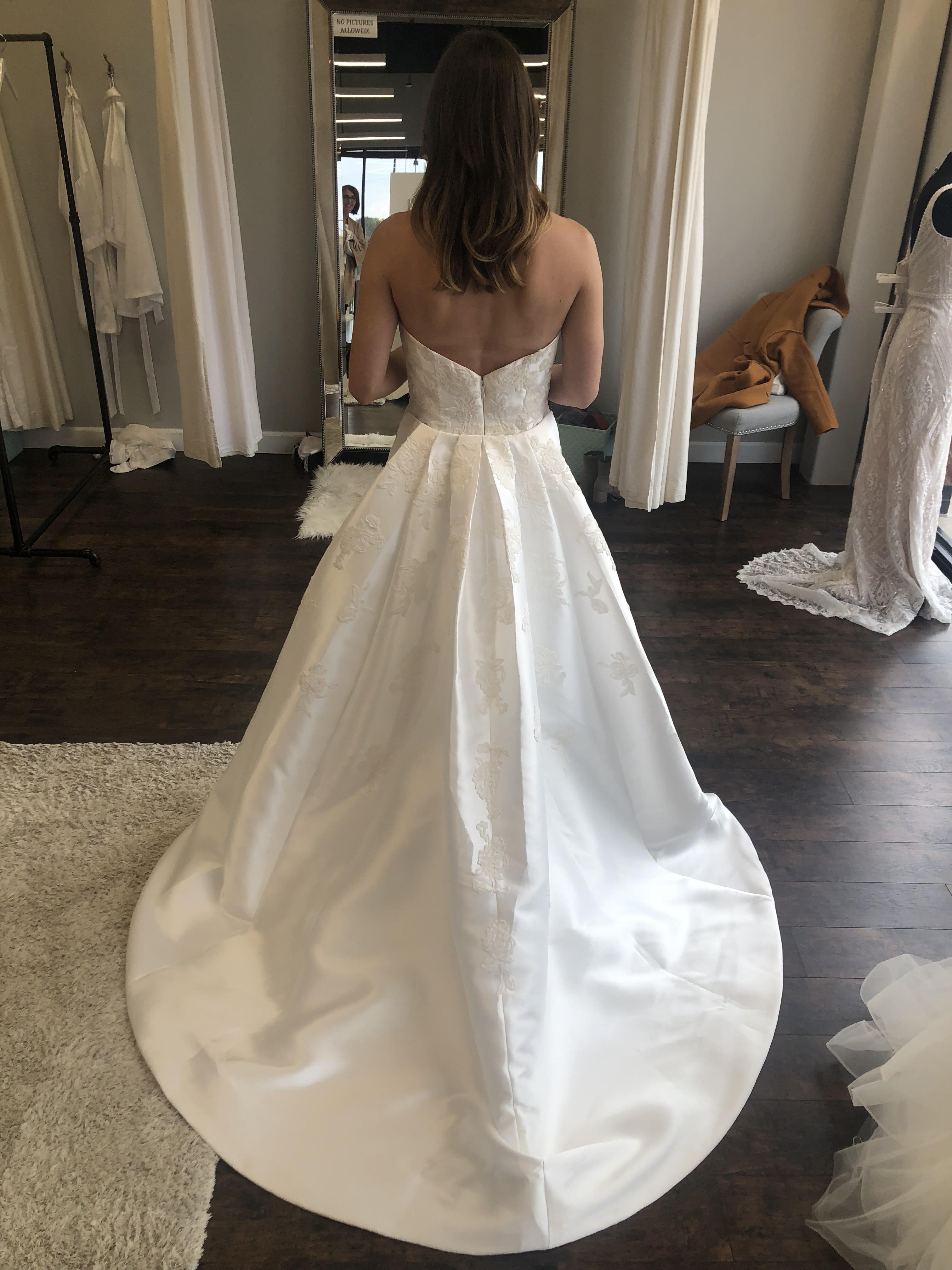 Back of my Wedding dress! Detachable train r/weddingdress