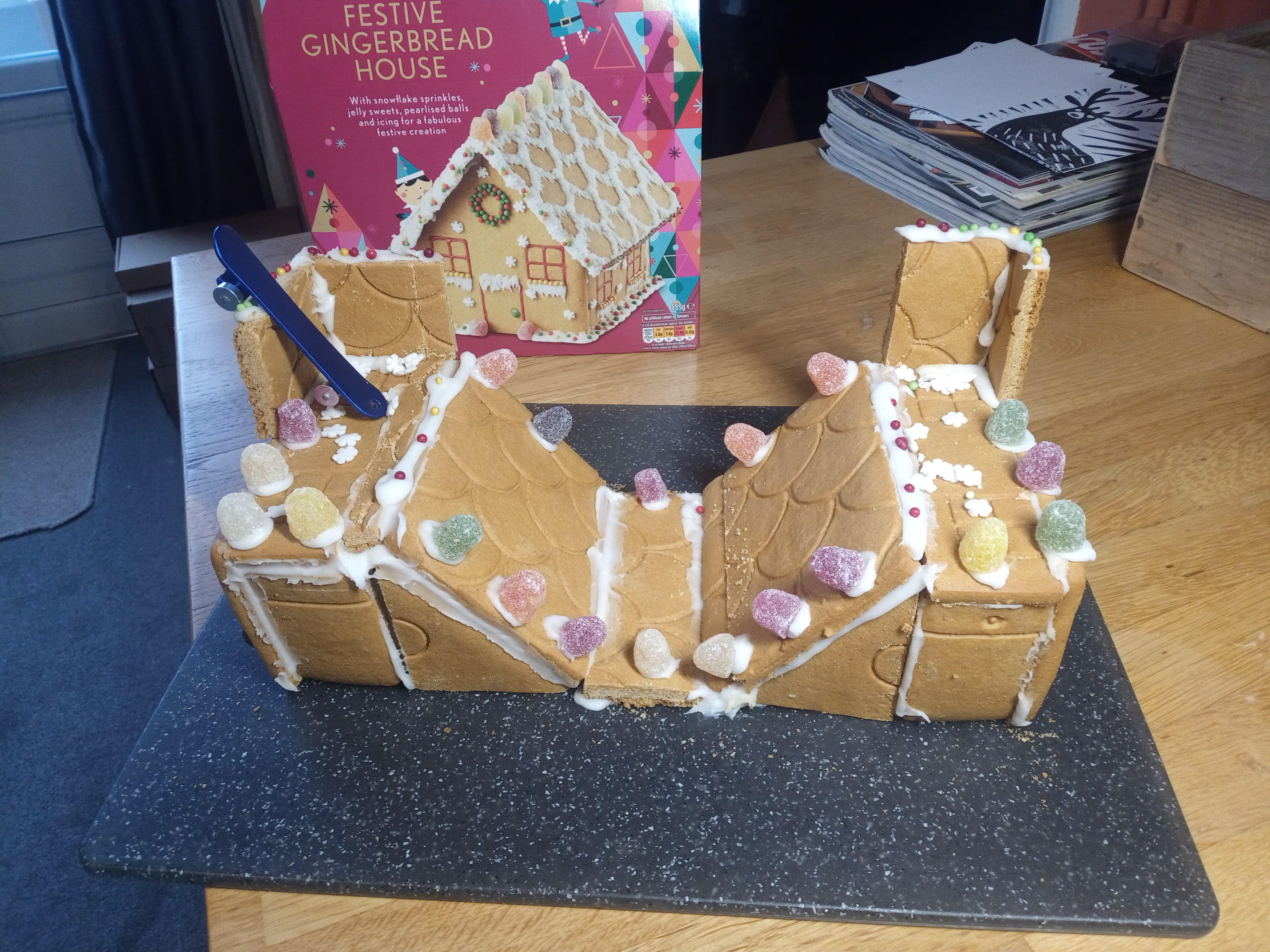 Decided to my own path with the Gingerbread House Kit I got for