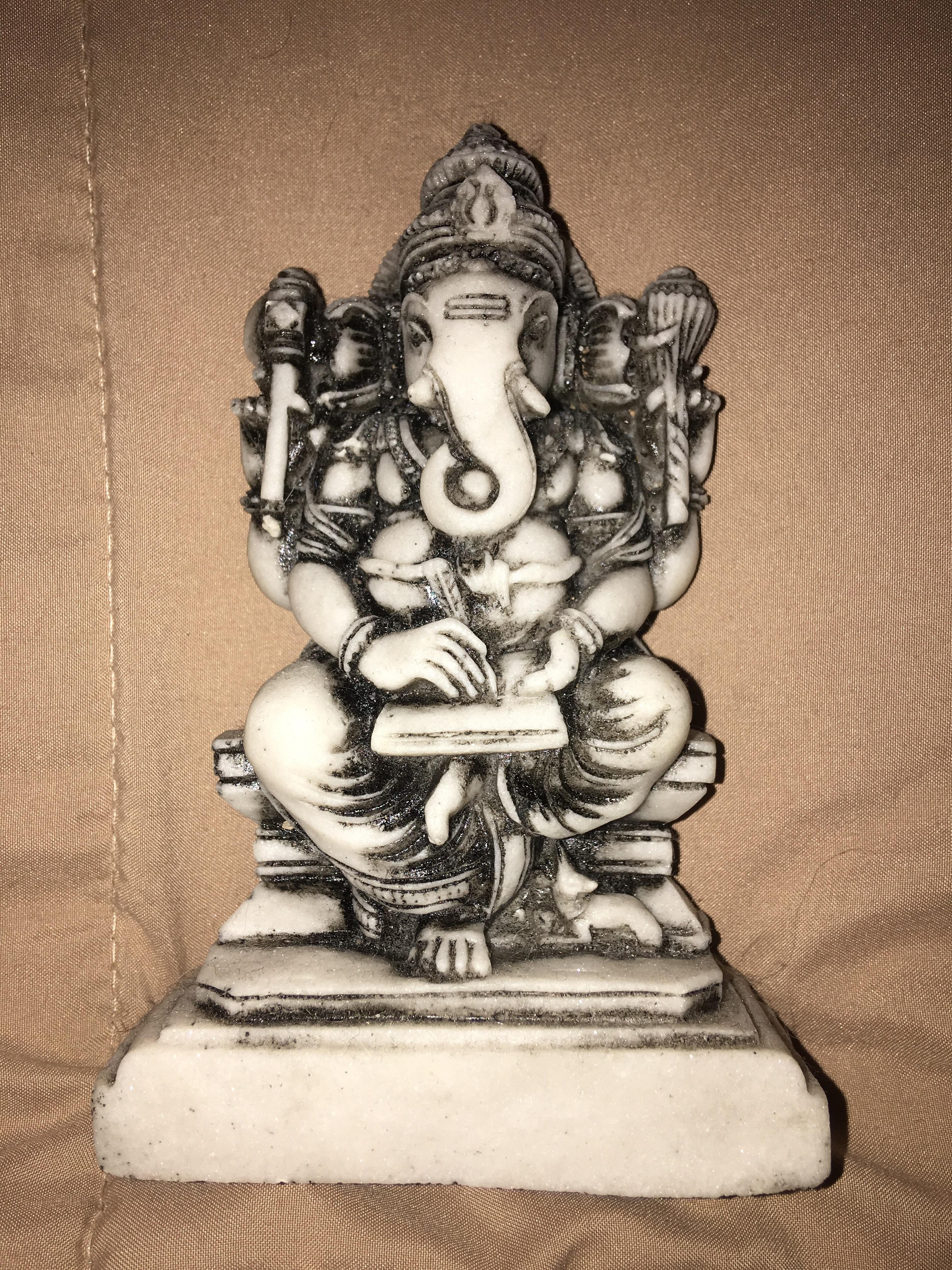 My friend visited Sri Lanka and got me a hand carved statue of Ganesha