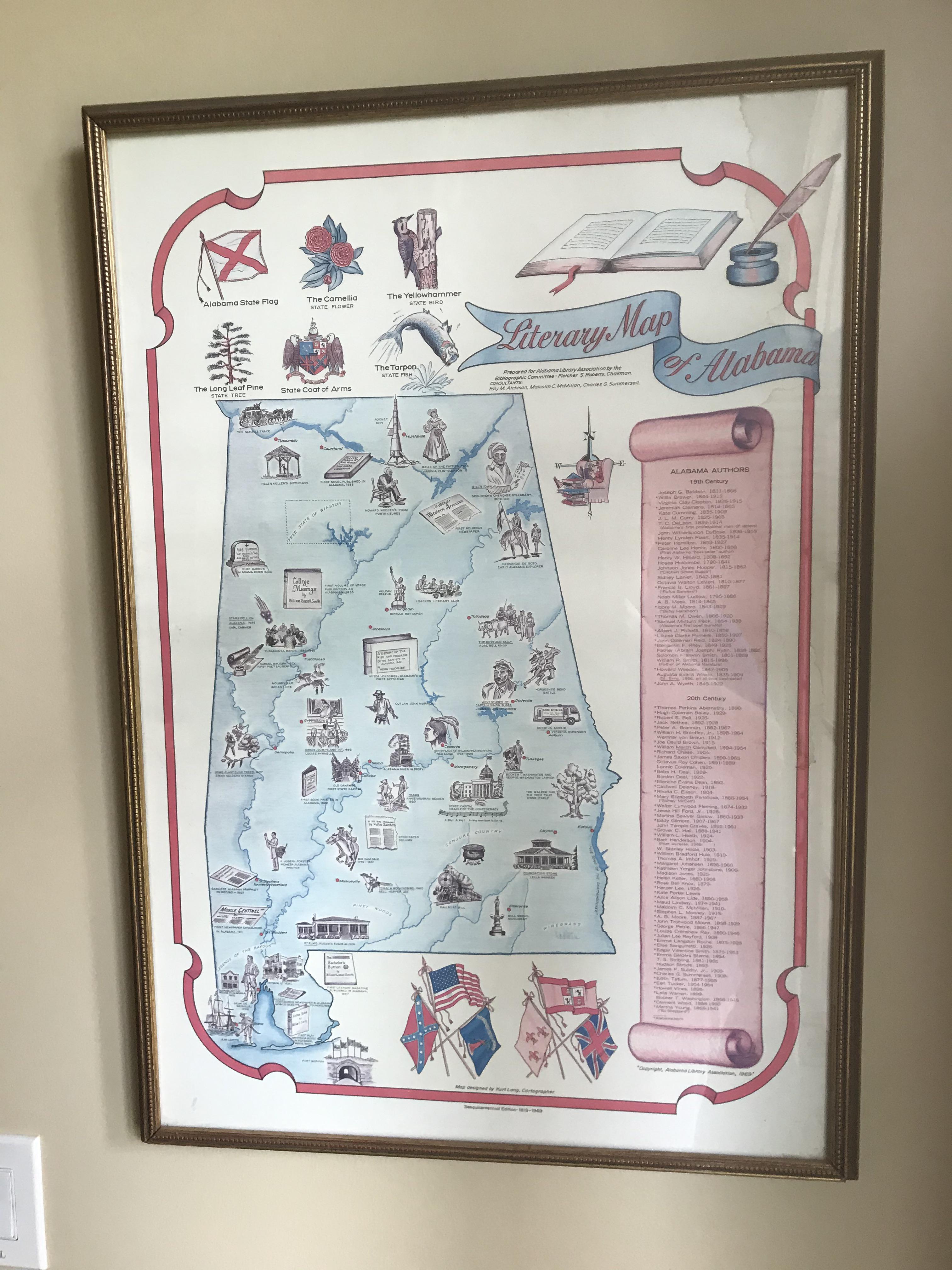 Literary Map of Alabama r/Alabama