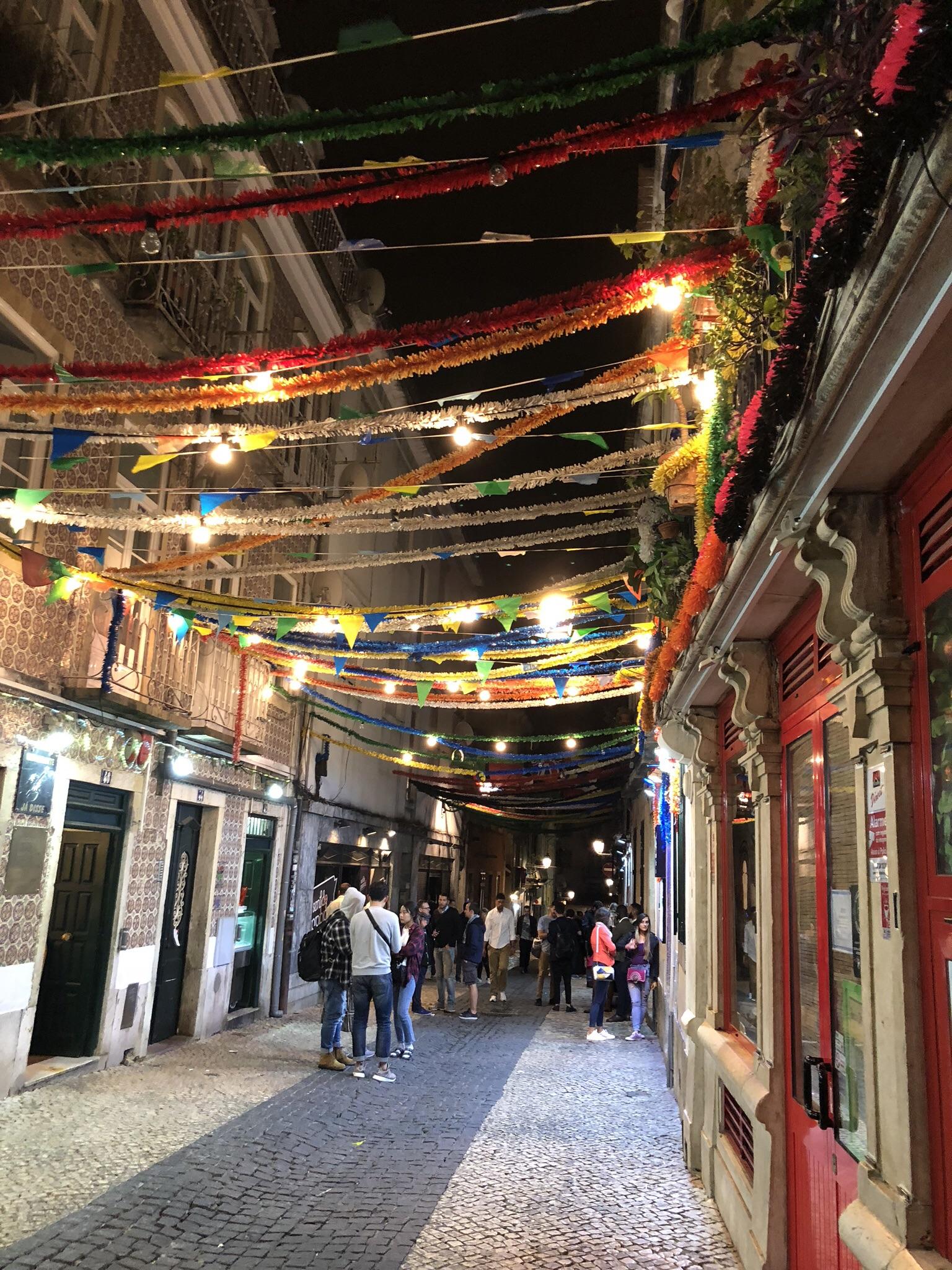 Bairro Alto, center of nightlife in Lisbon, Portugal r/europe