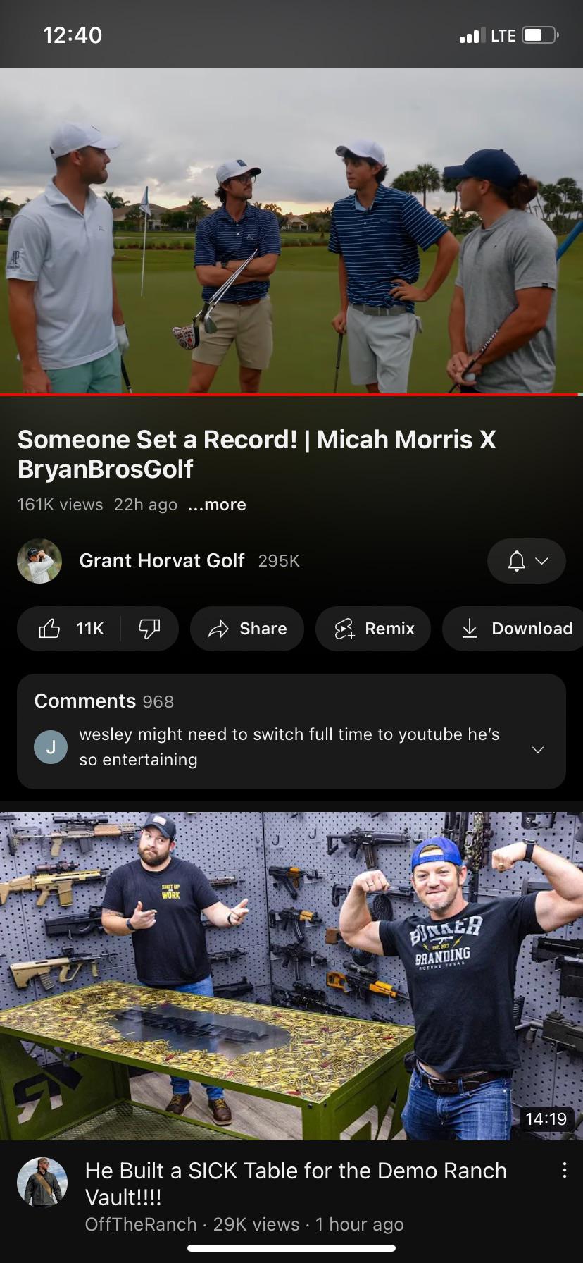 So much better golf and way funnier. I like the trash talk. Y’all