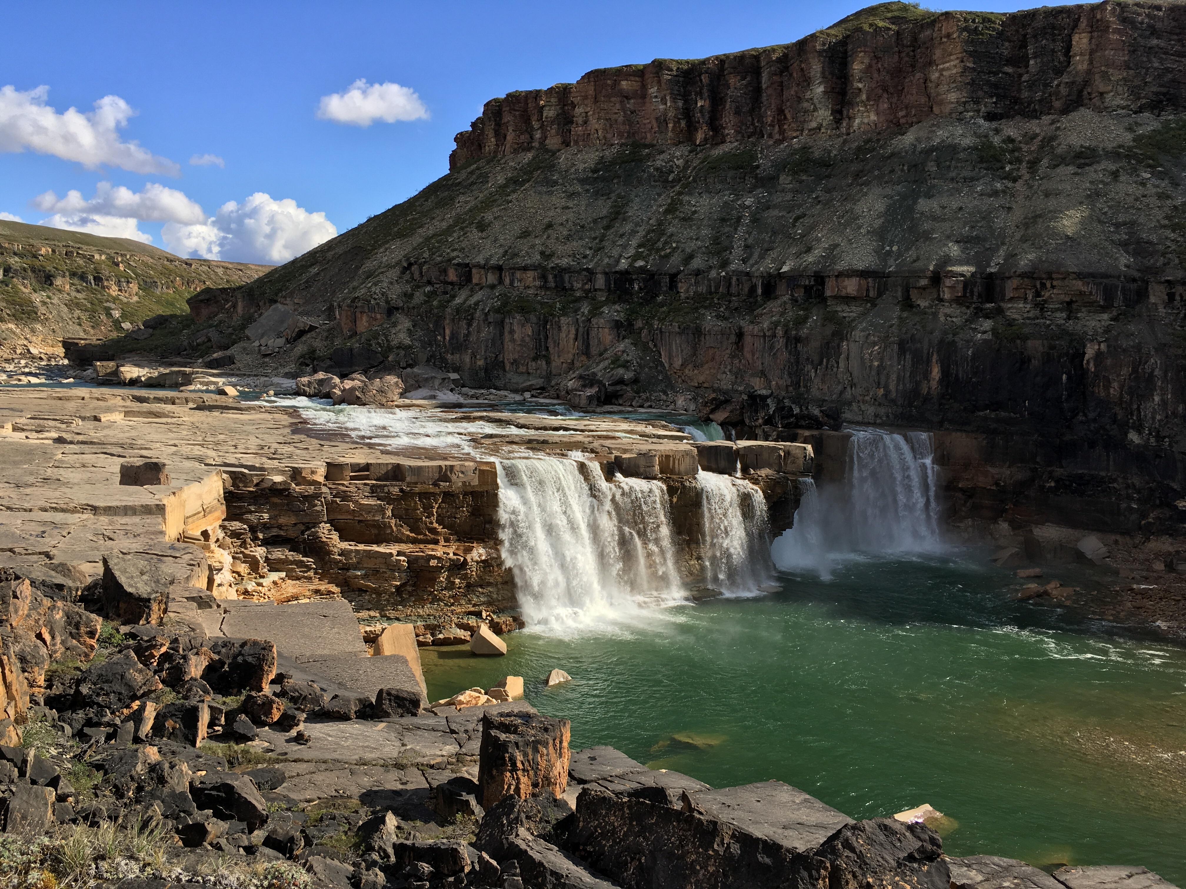 I visited La Ronciere falls in Tuktut National Park today outside of
