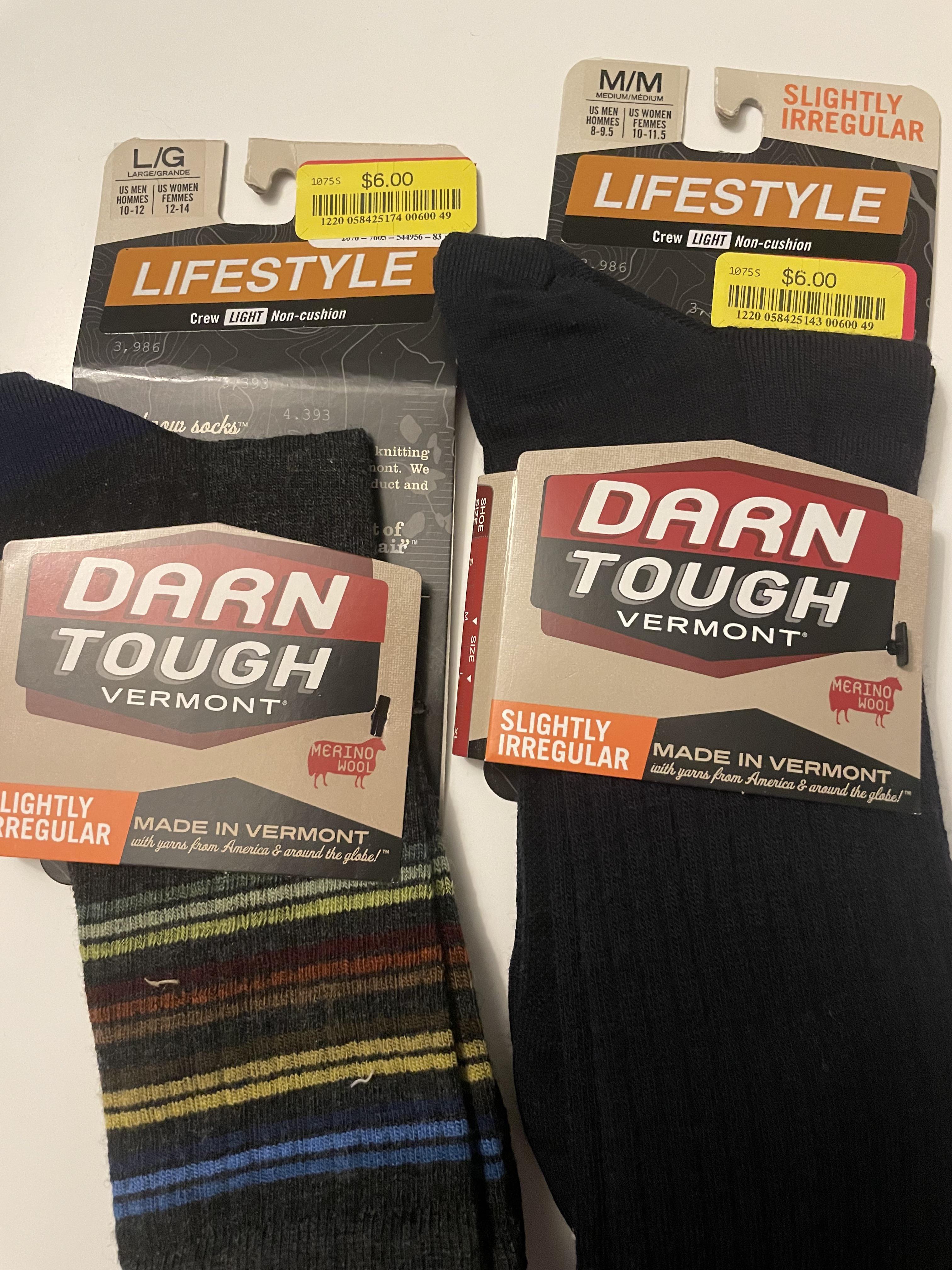 [YMMV] Darn Tough Socks 6 at Marshall’s r/frugalmalefashion