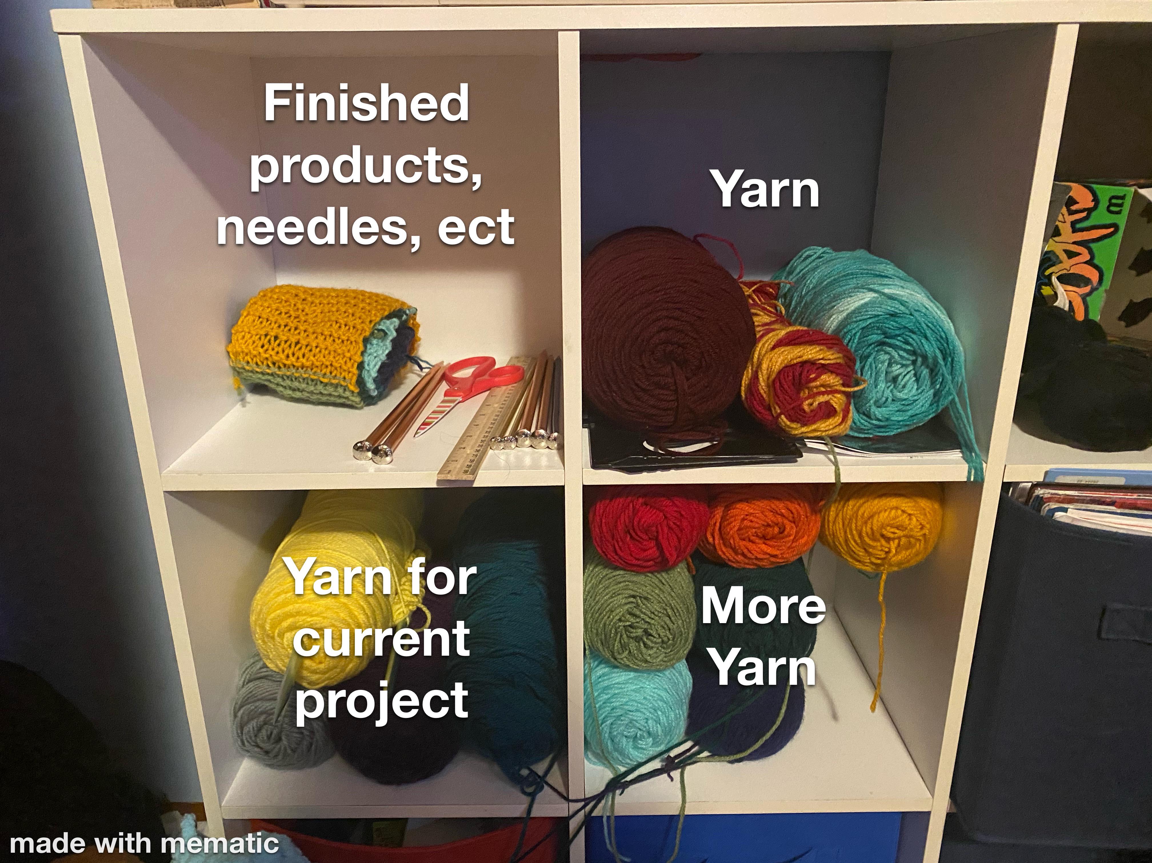 Knitting storage setup, rate r/knitting