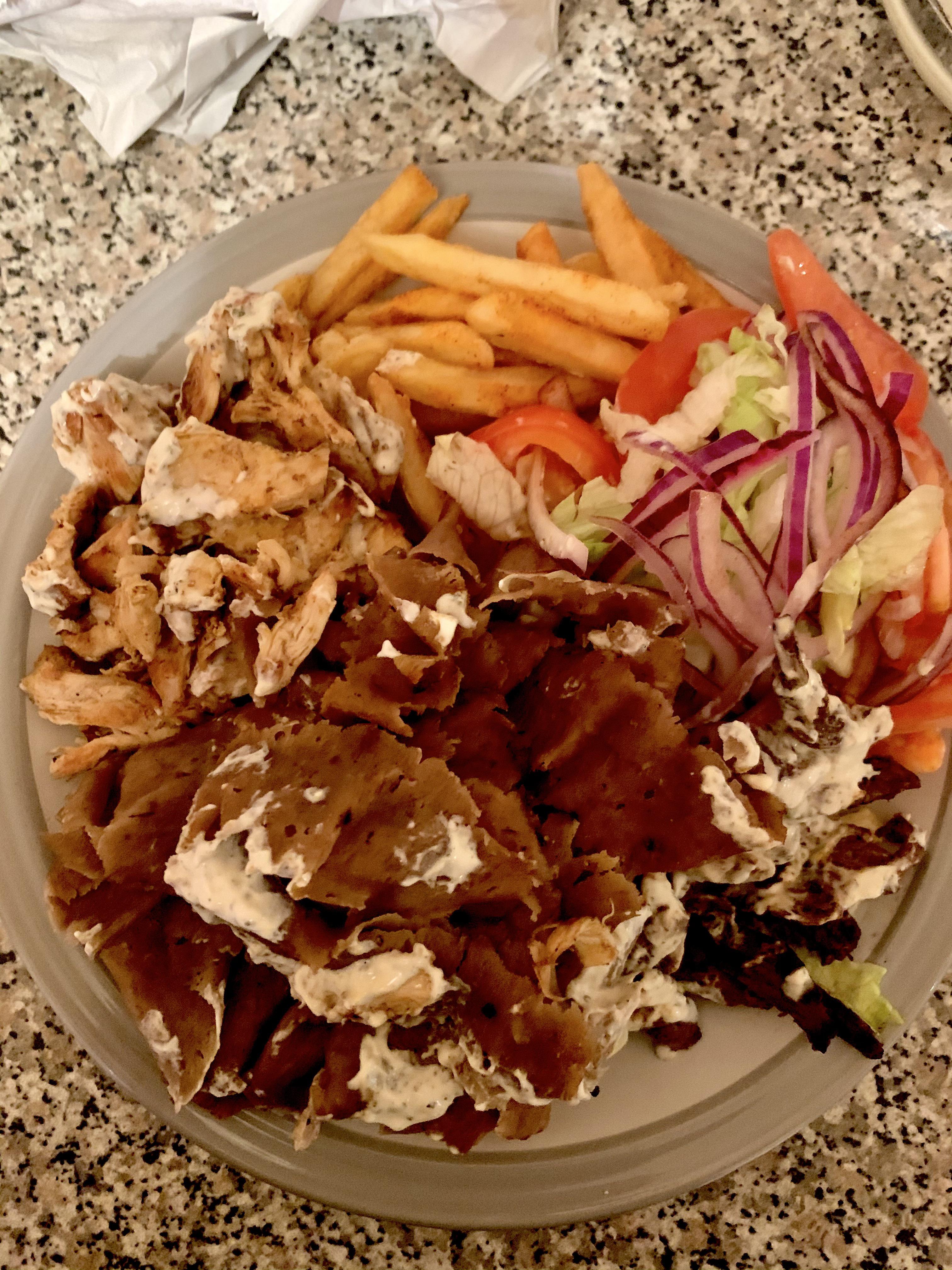 Mixed kebab.. lamb doner, lamb shish and chicken r/Doner