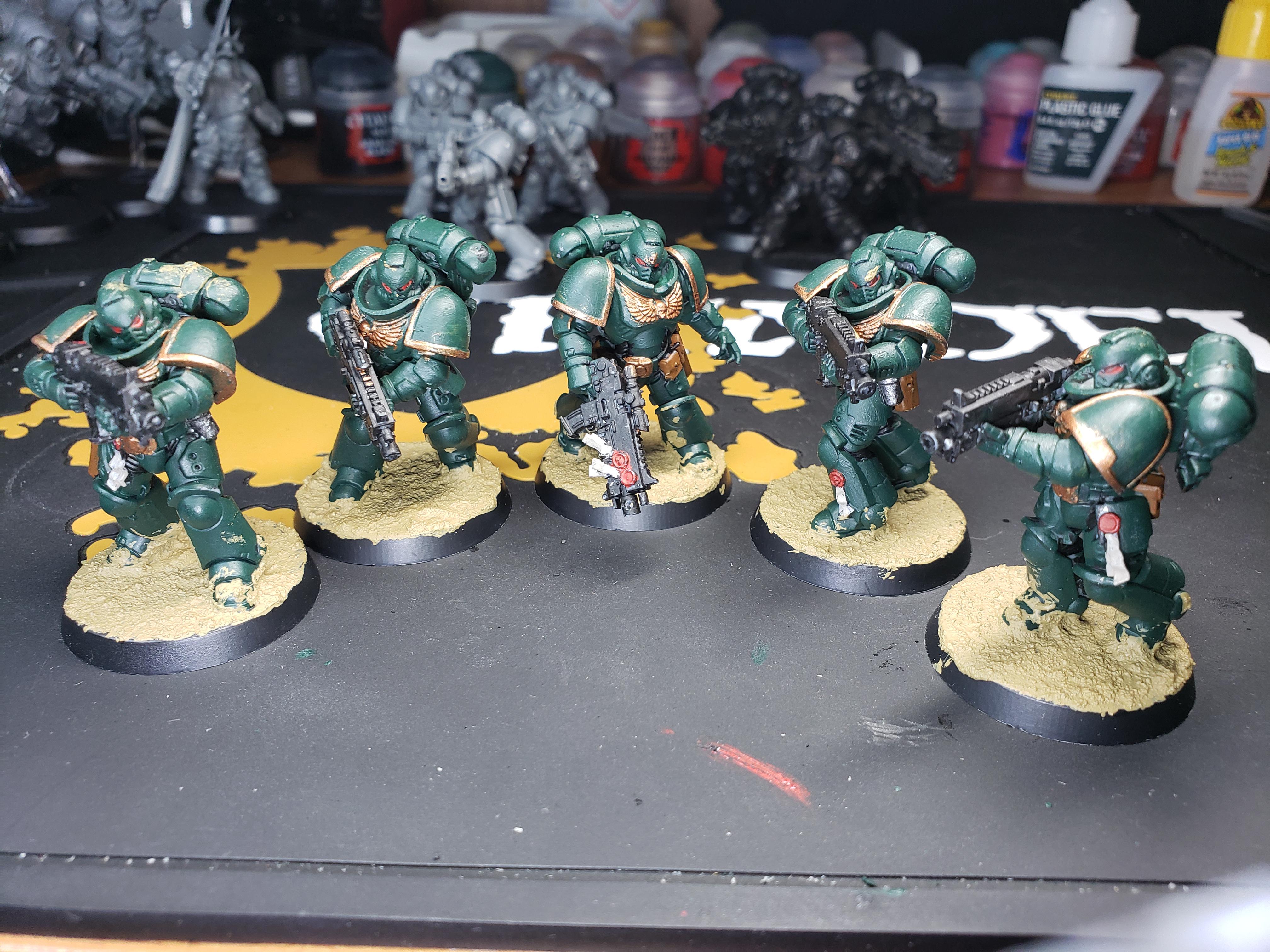 First model almost fully painted, I got armageddon dust on some of the