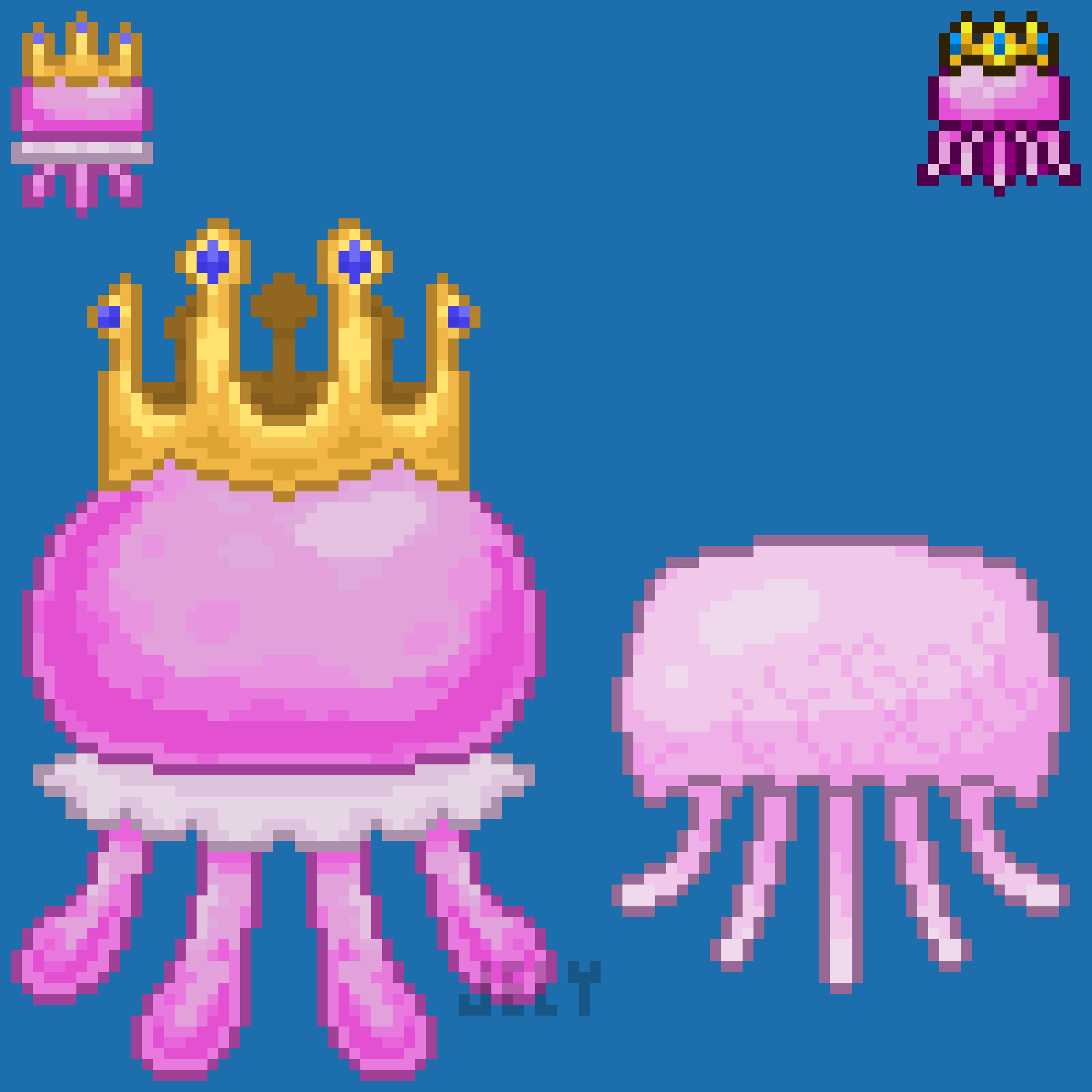 My custom resprite for the Queen Jellyfish (Thorium) r/Terraria