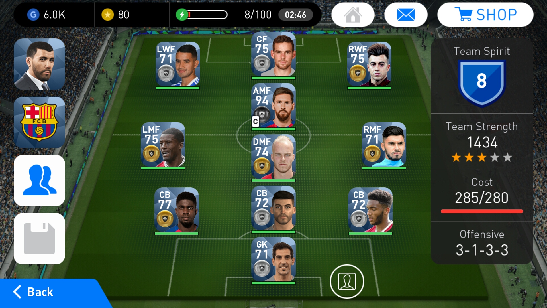 What is team cost? How to increase it? r/pesmobile