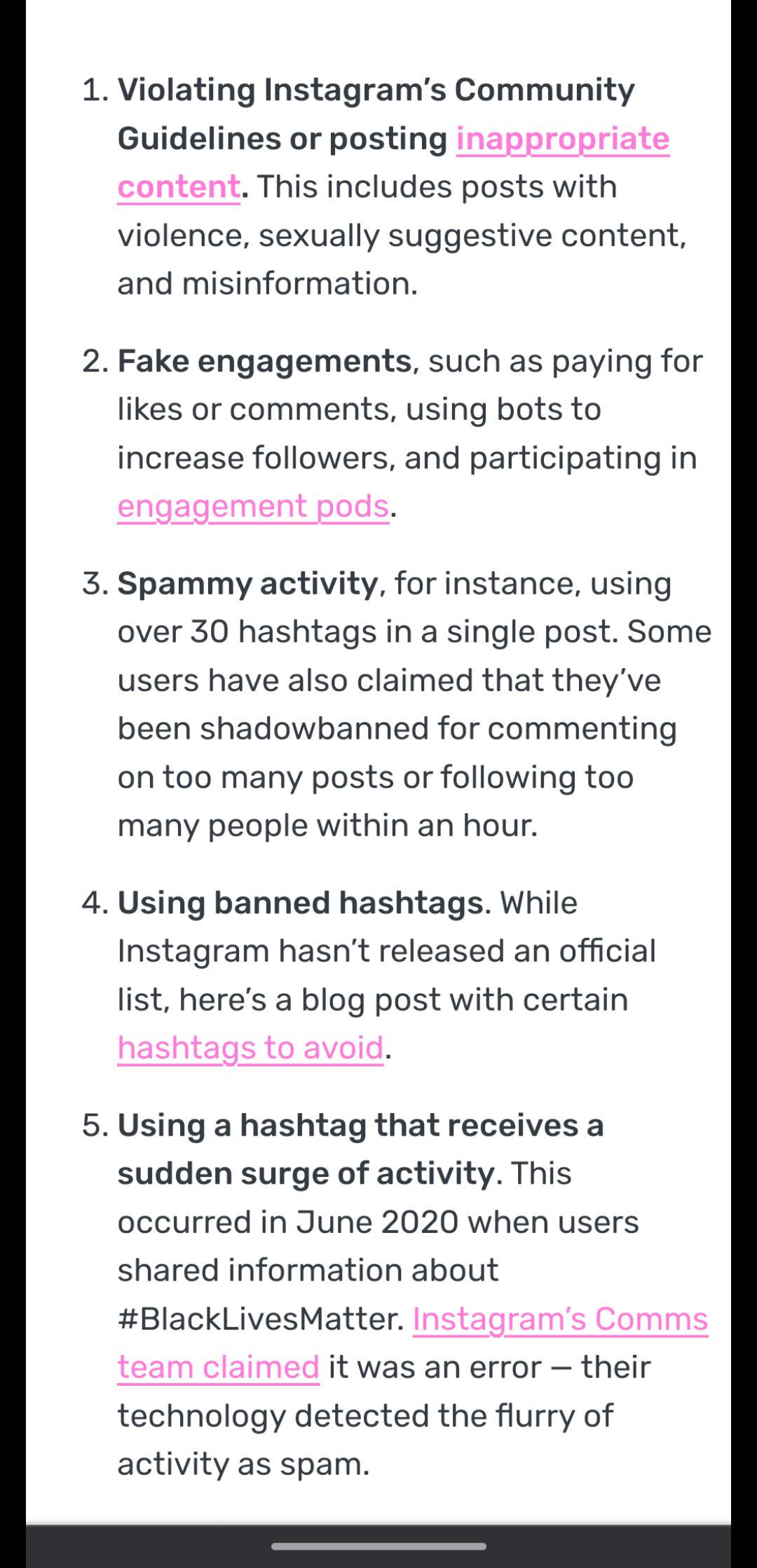 How to avoid Shadow banning on Instagram 👀 r/WOACB
