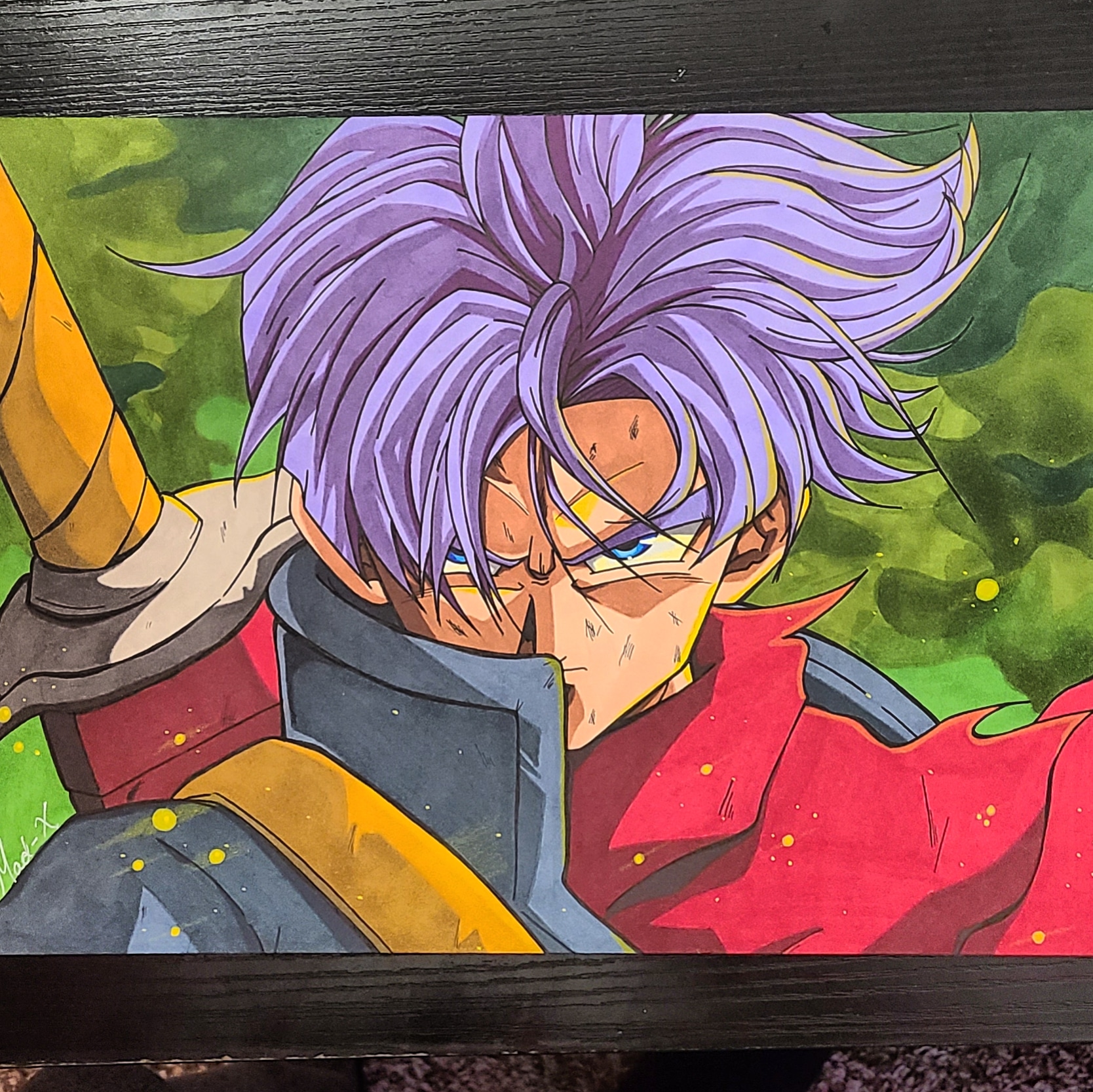 Future Trunks! Finished this piece up today. Couldn't do the blue hair