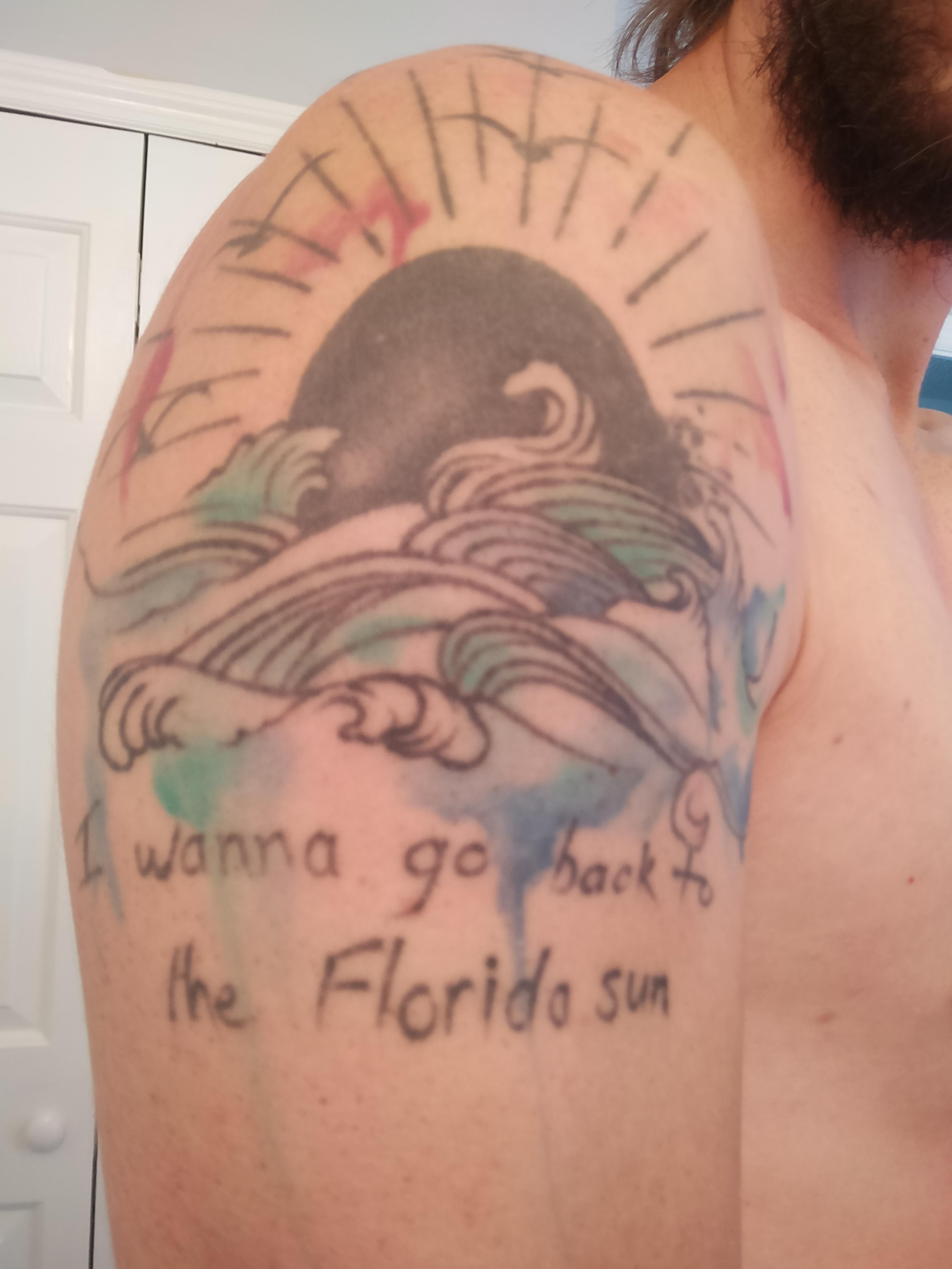 This was my first tattoo. I was supposed to get it touched up in April